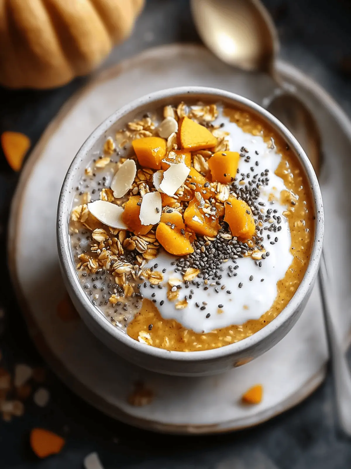 Pumpkin Pie Overnight Oats with Chia