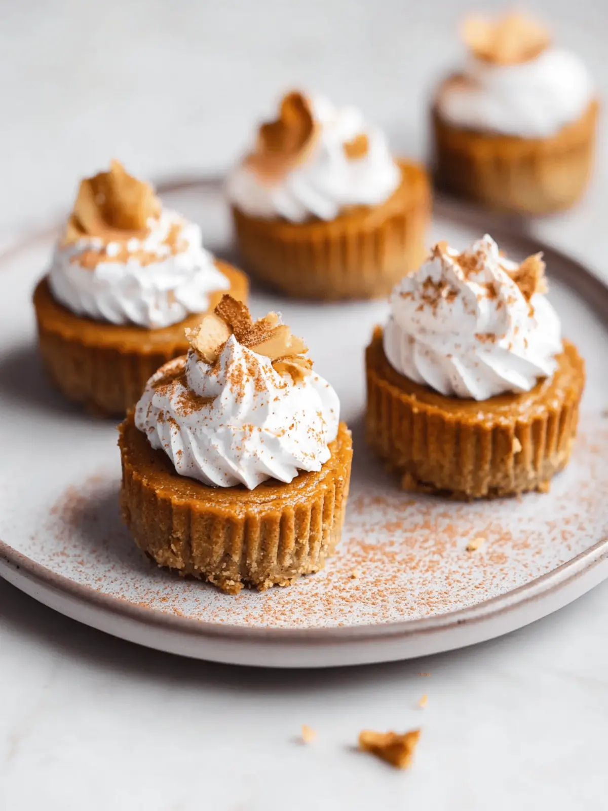 Pumpkin Pie Protein Cheesecakes
