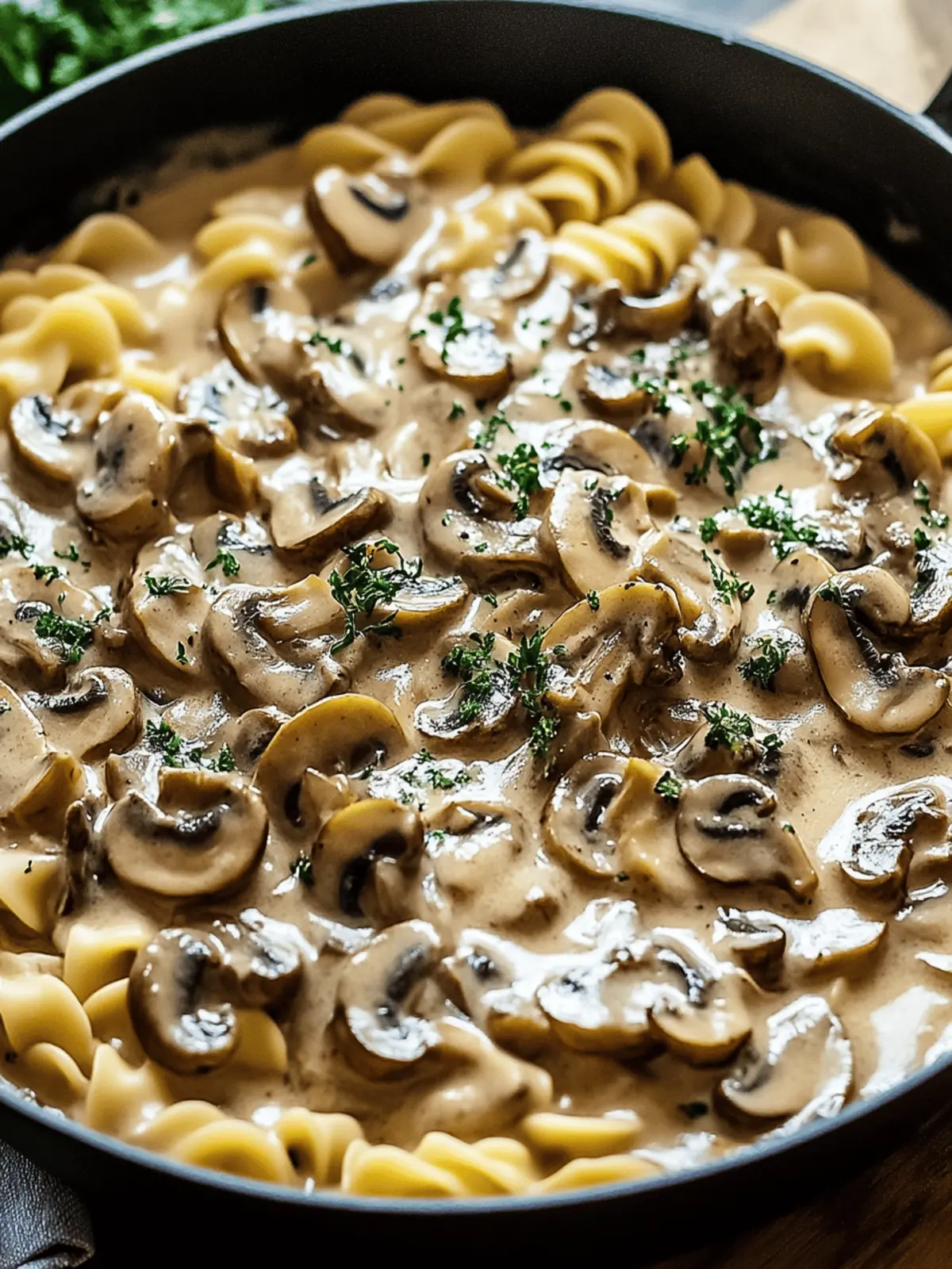 Morel Mushroom Stroganoff