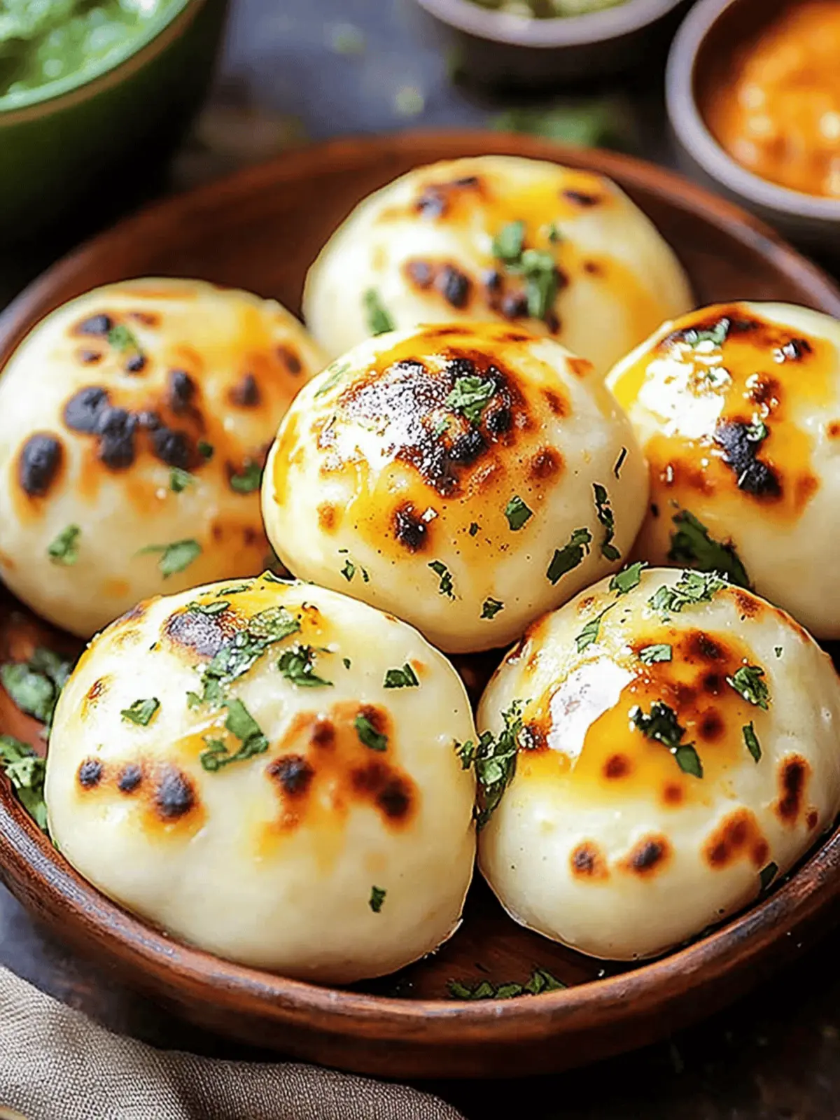 Cheesy Spiced Naan Bombs