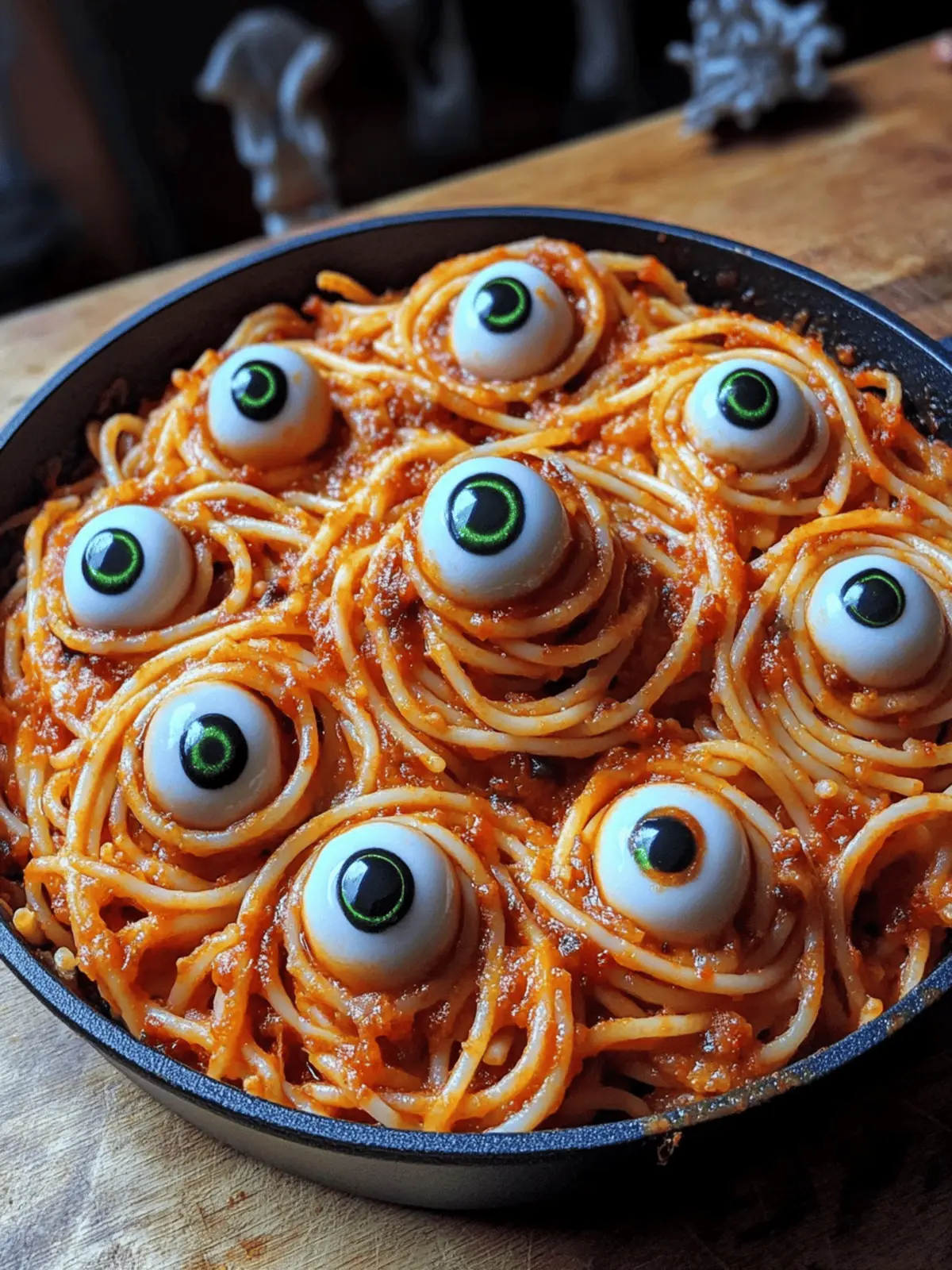 Spooky Spaghetti Eyeballs