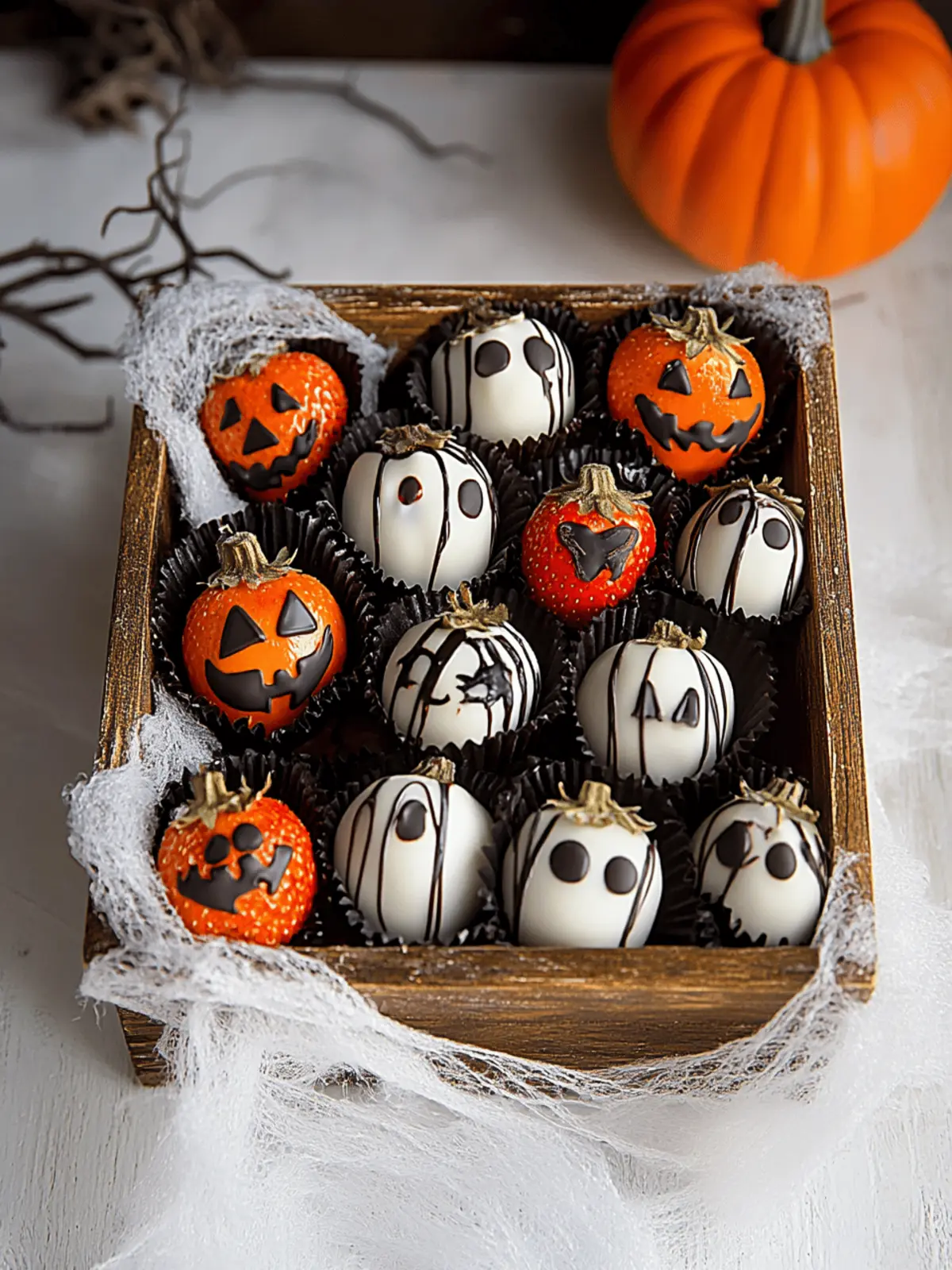 Halloween Chocolate Covered Strawberries