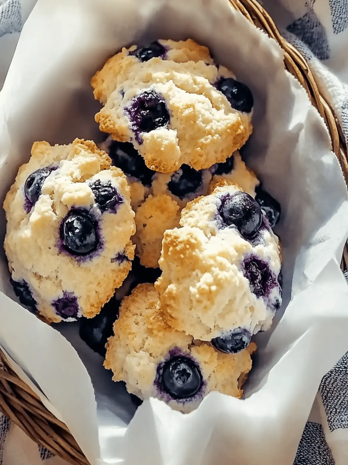 Flaky Wild Blueberry Scones