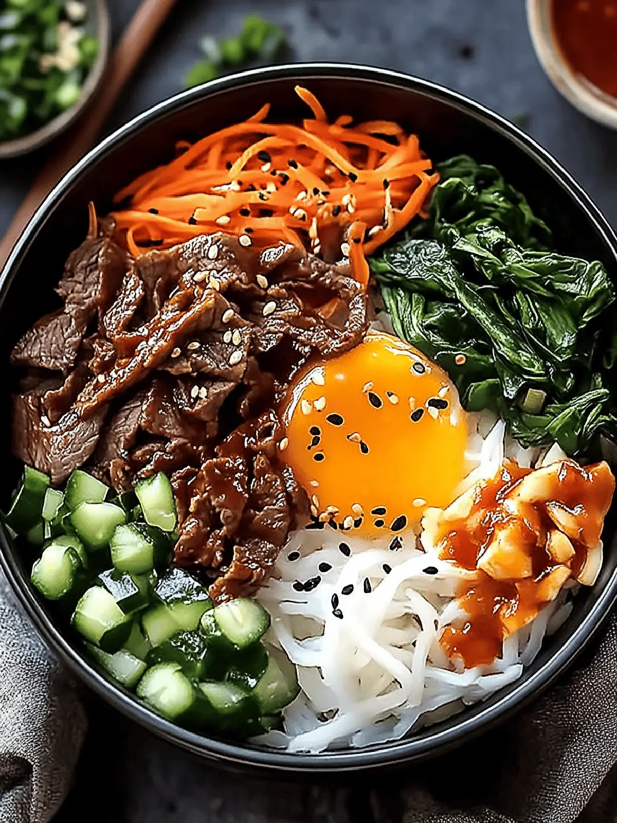 Korean Beef Bibimbap Bowl