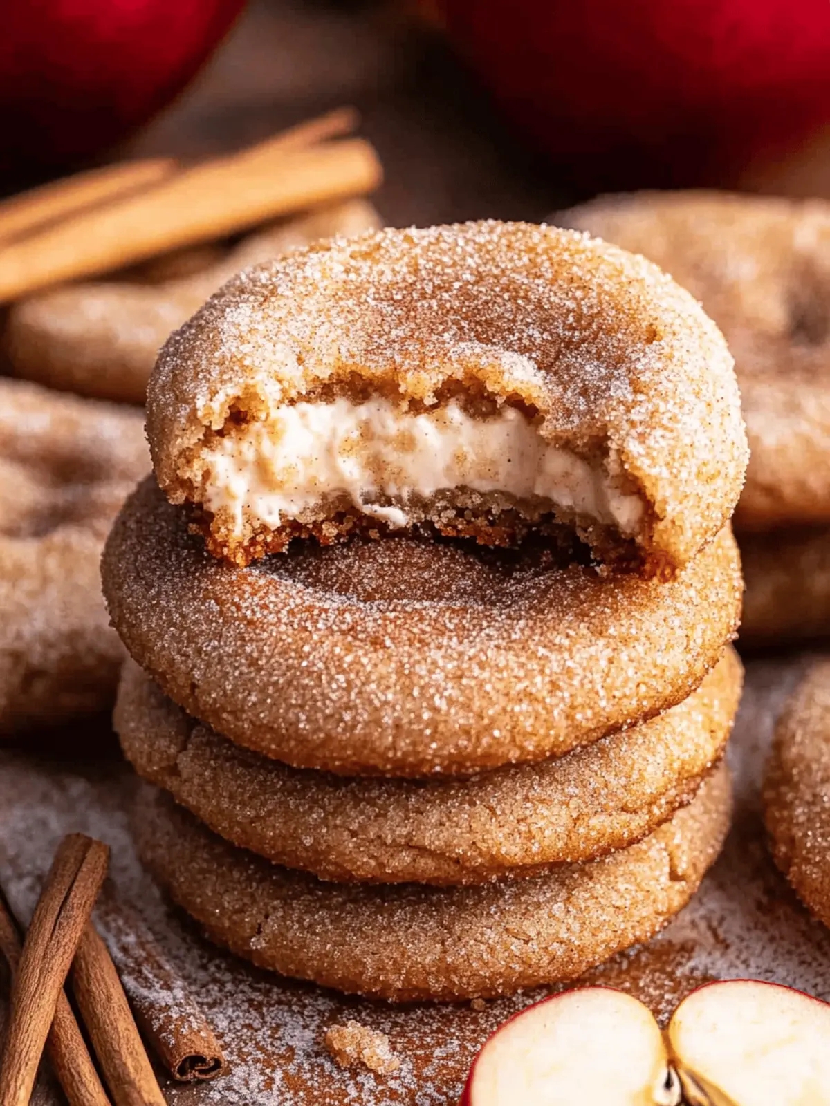 Apple Cider Cheesecake Cookies