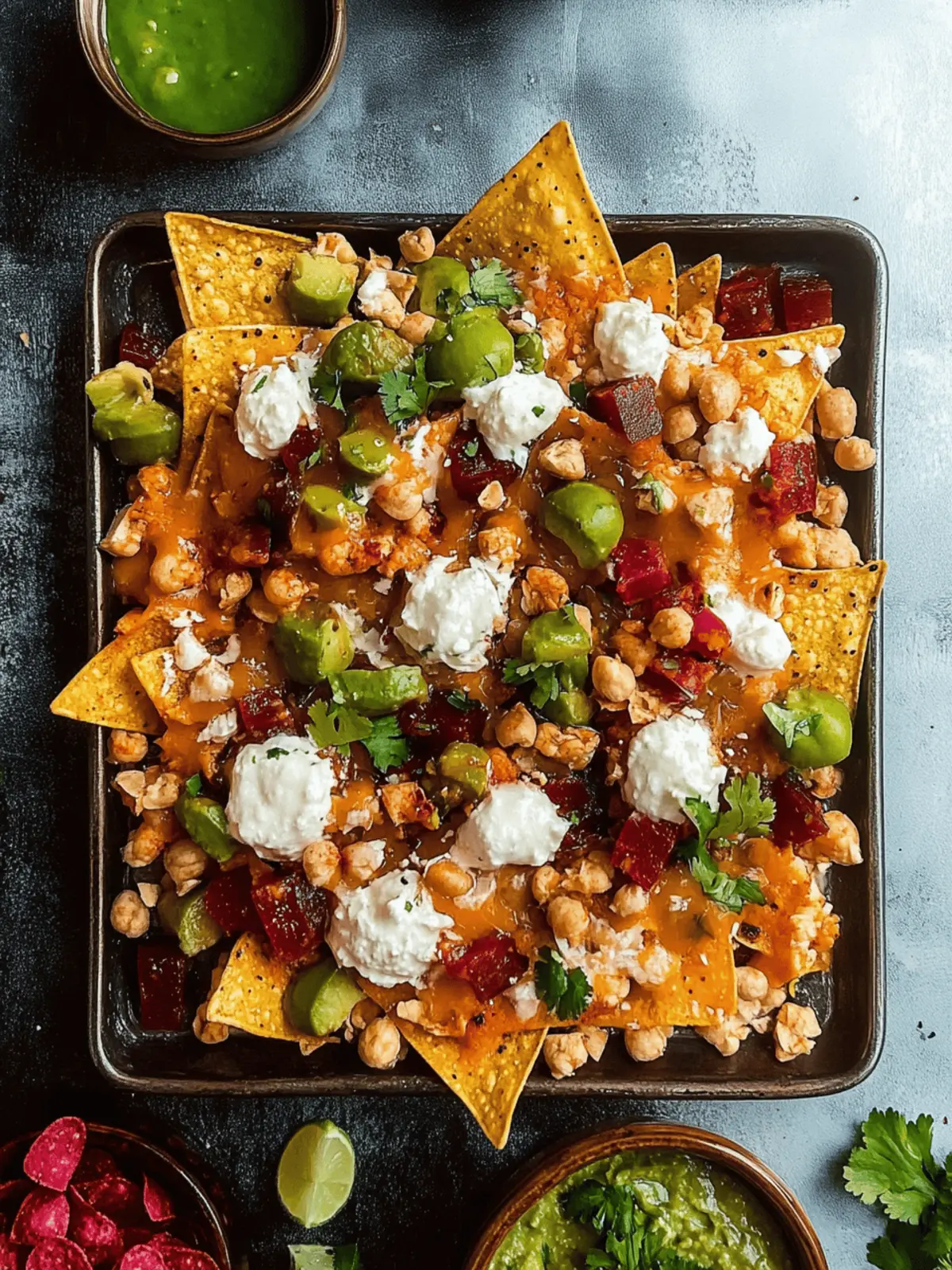 Indian Cheesy Nachos Chaat