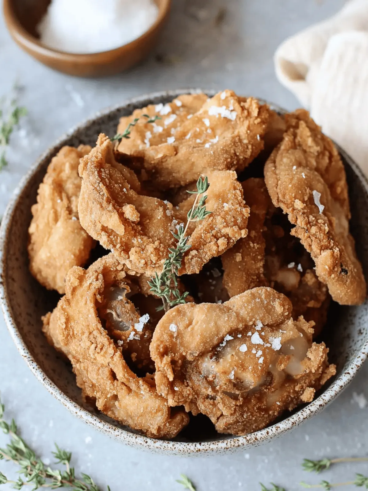 Fried Oyster Mushrooms