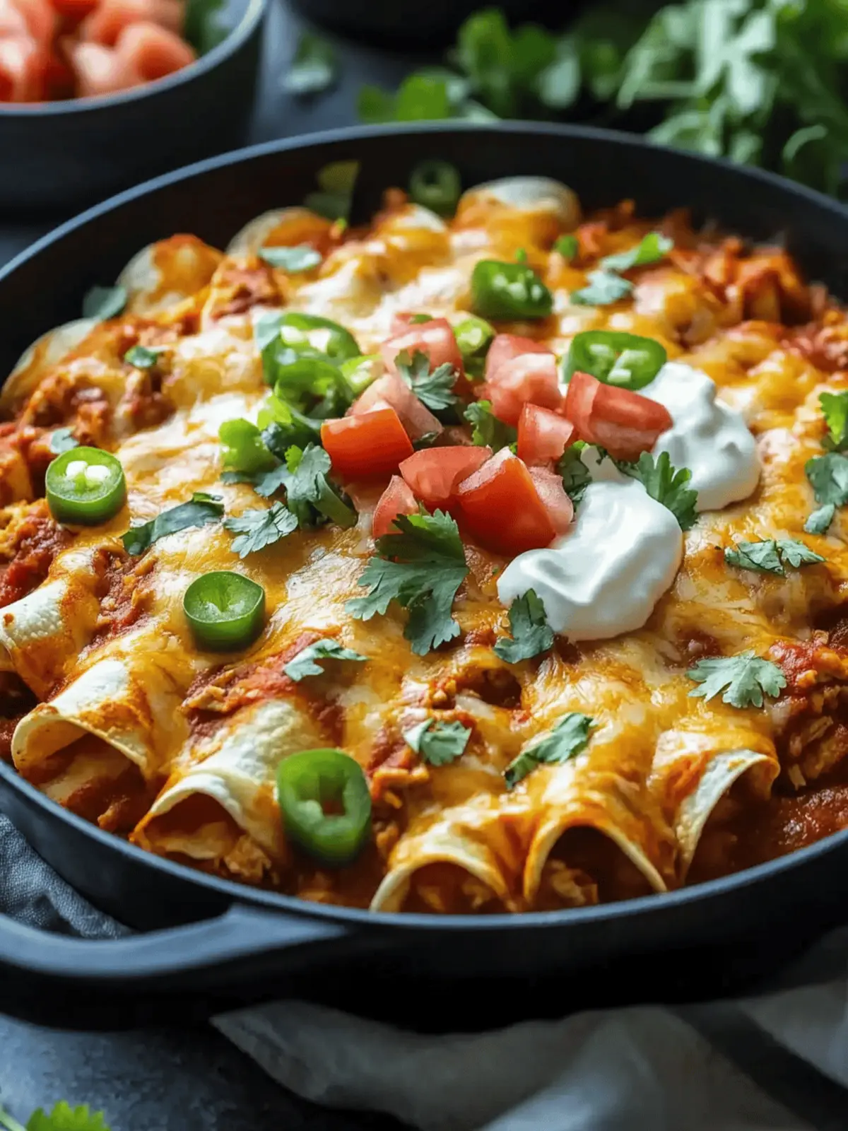 Turkey Enchiladas Skillet