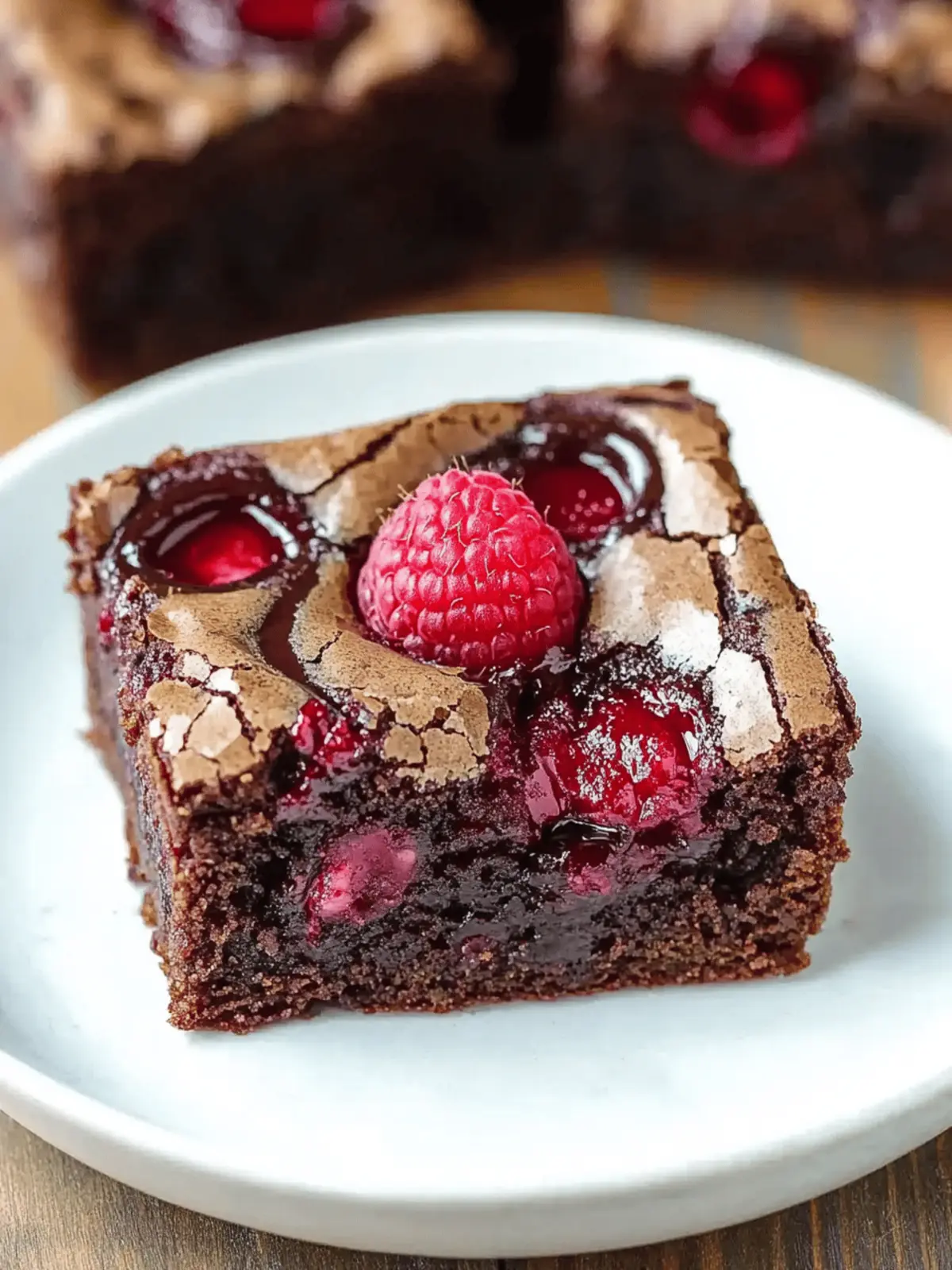 Raspberry Swirl Brownies