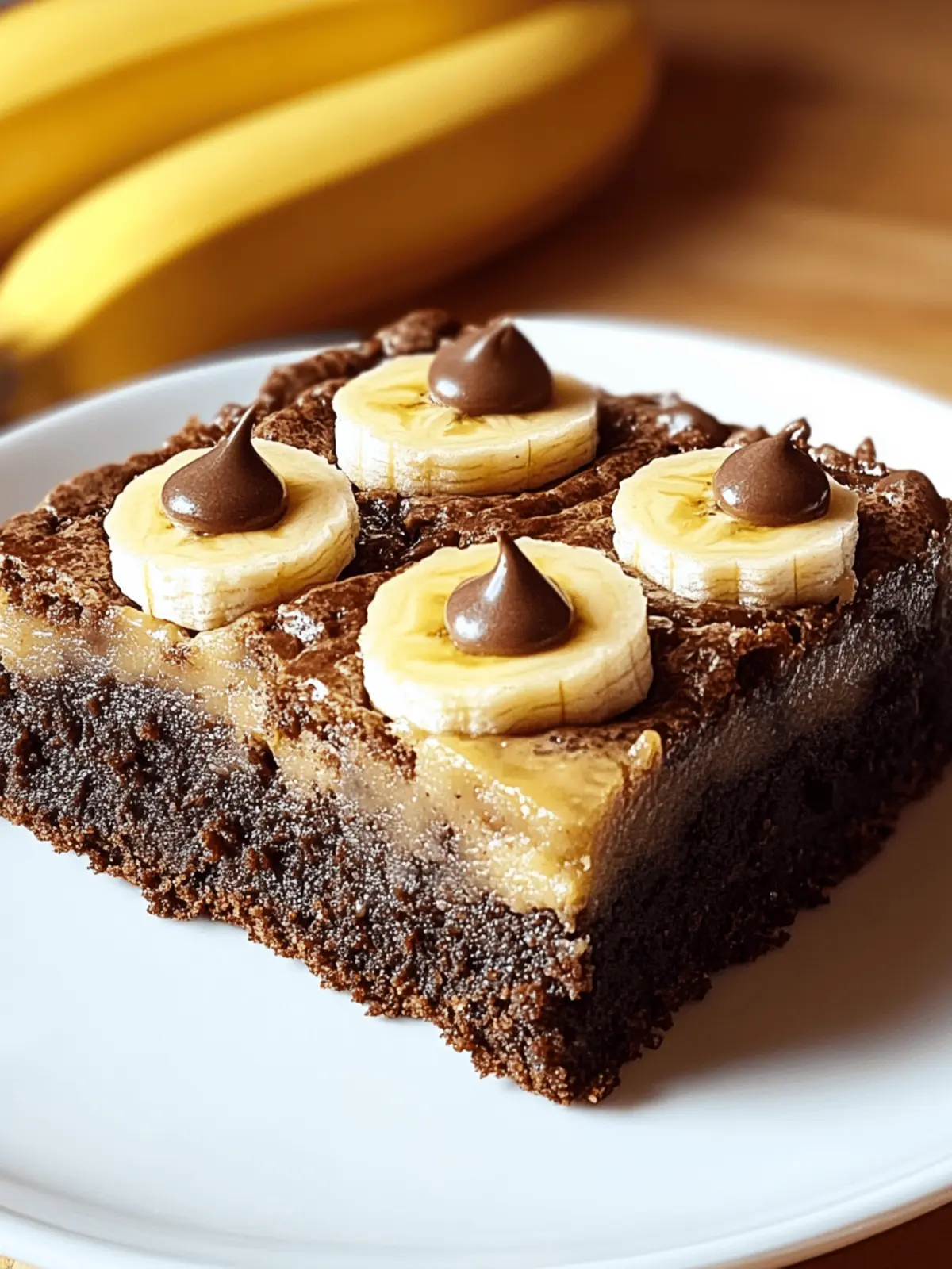 Fudgy Banana Bread Brownies