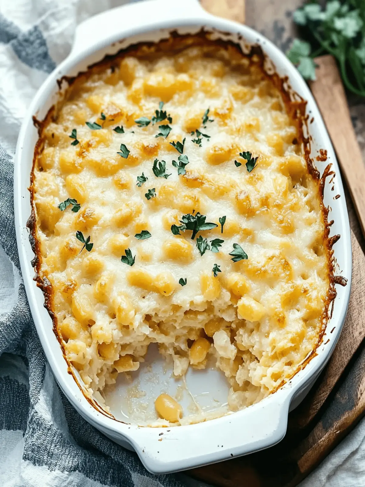 Cheesy Hominy Casserole