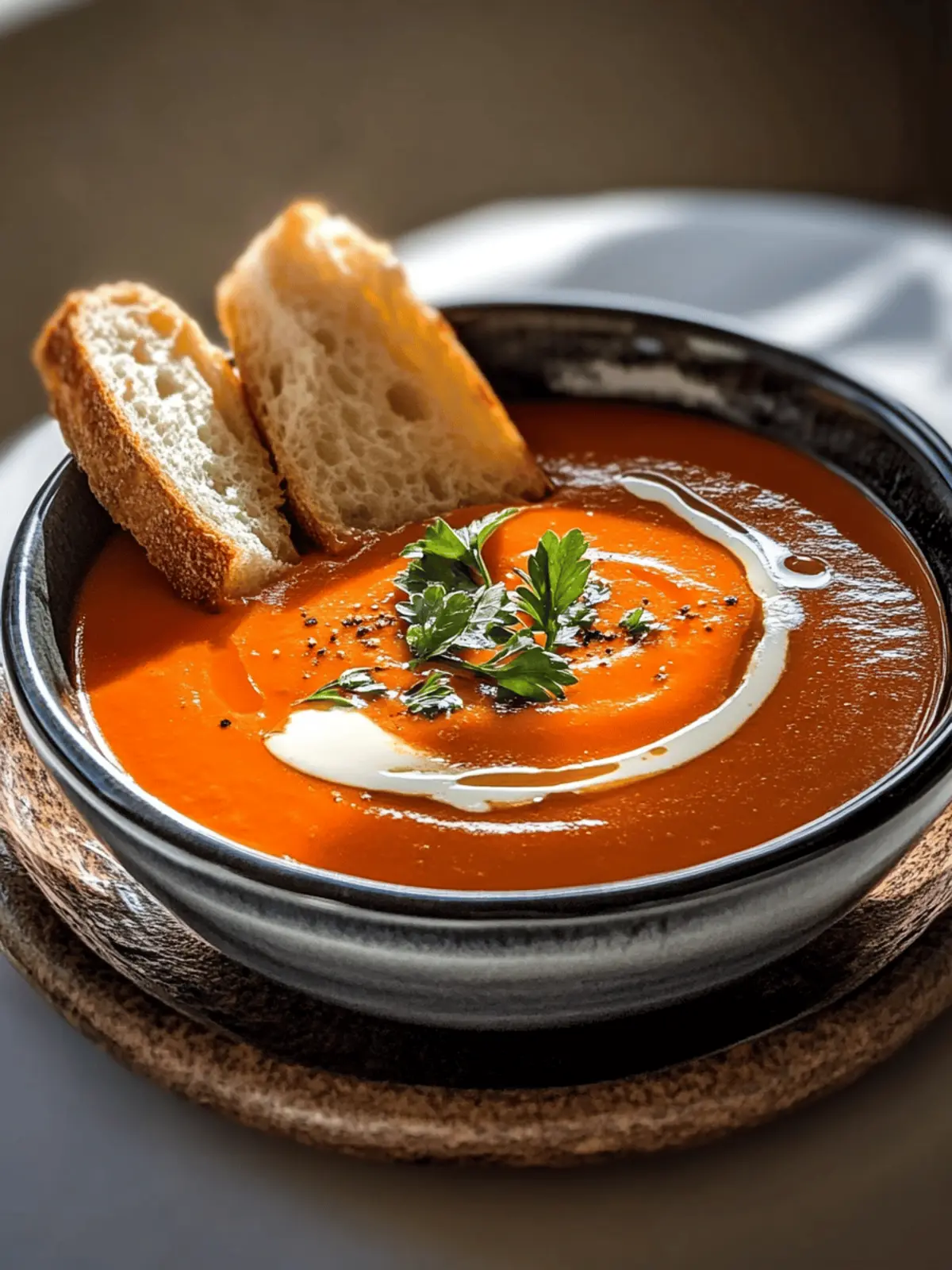 Roasted Red Pepper Gouda Soup