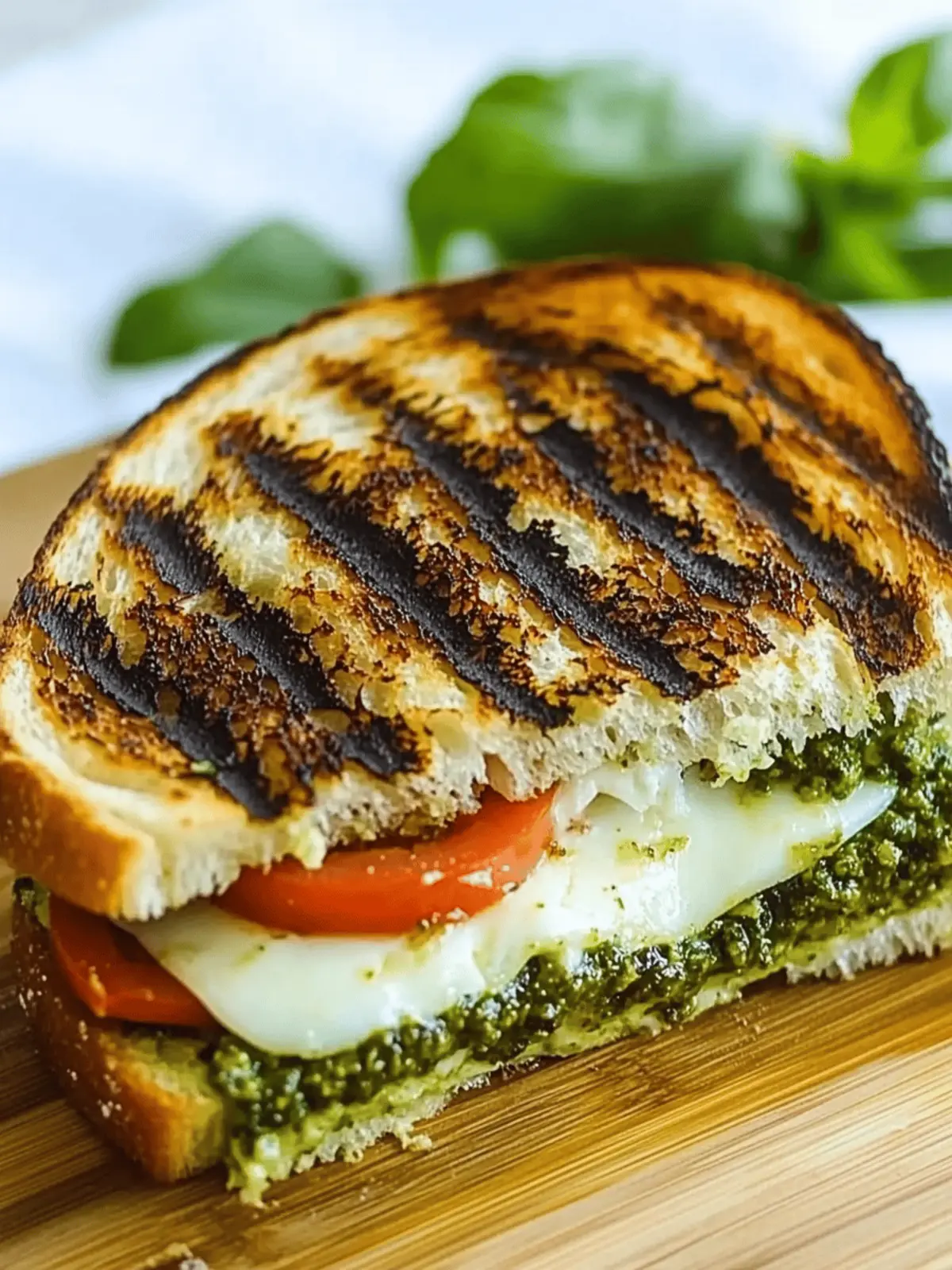 Mozzarella & Pesto Panini
