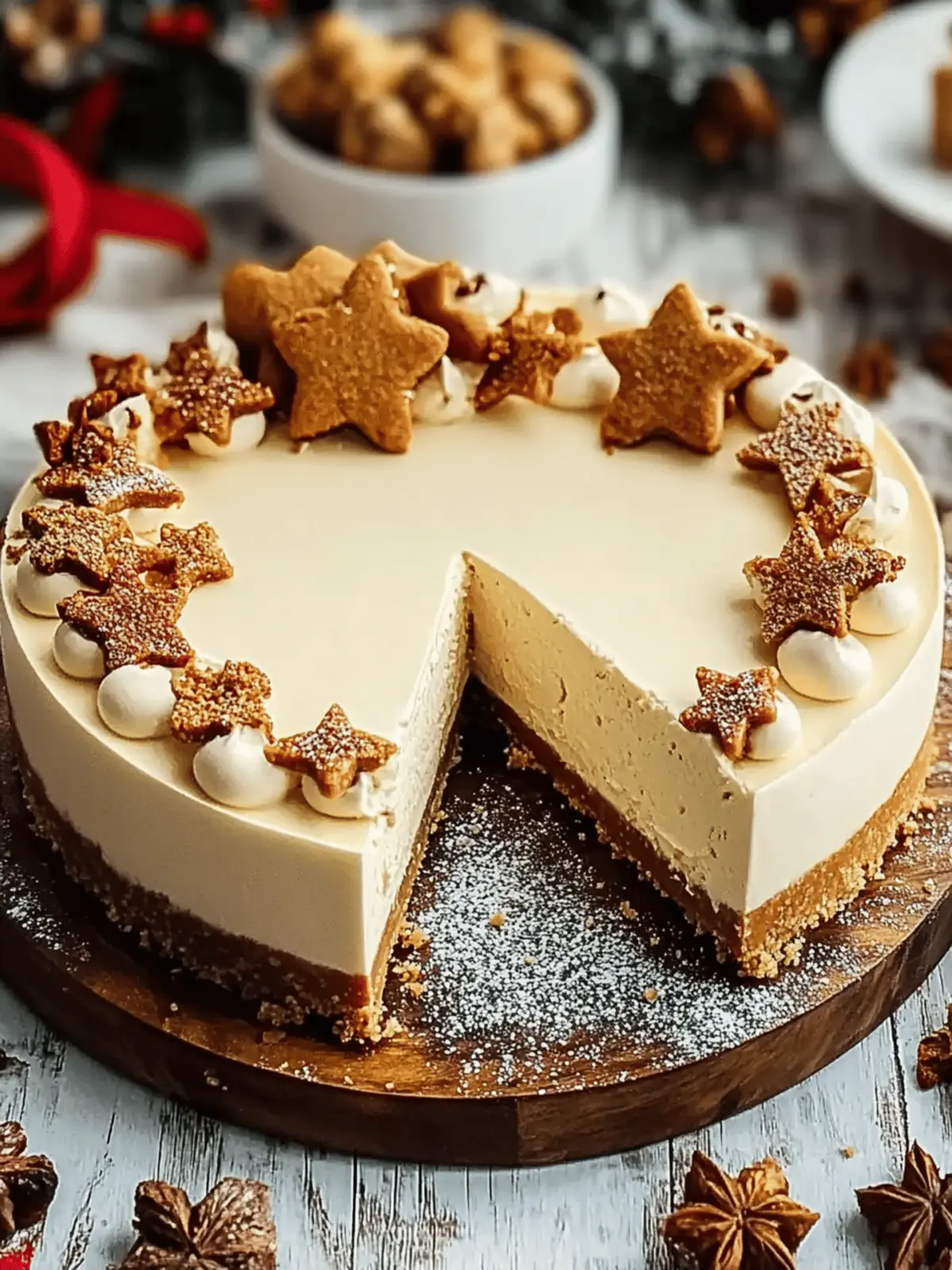 Creamy Gingerbread Cheesecake