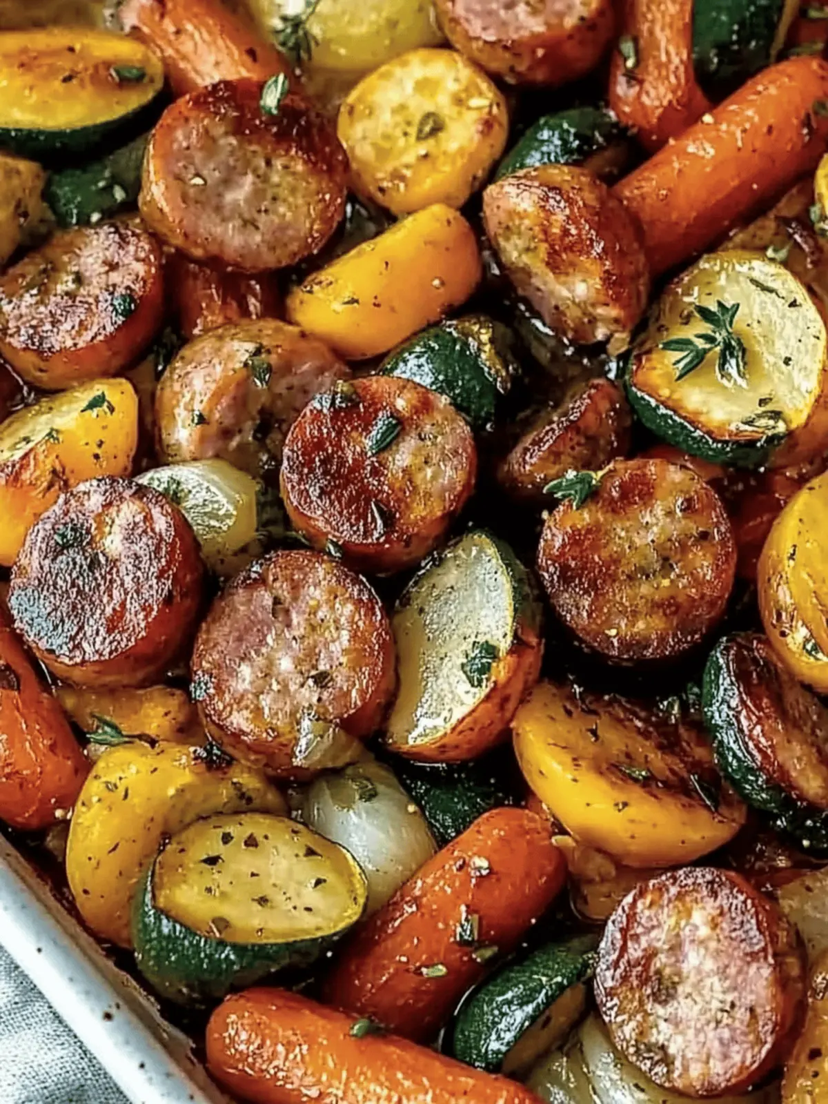 Sheet Pan Sausage & Veggies