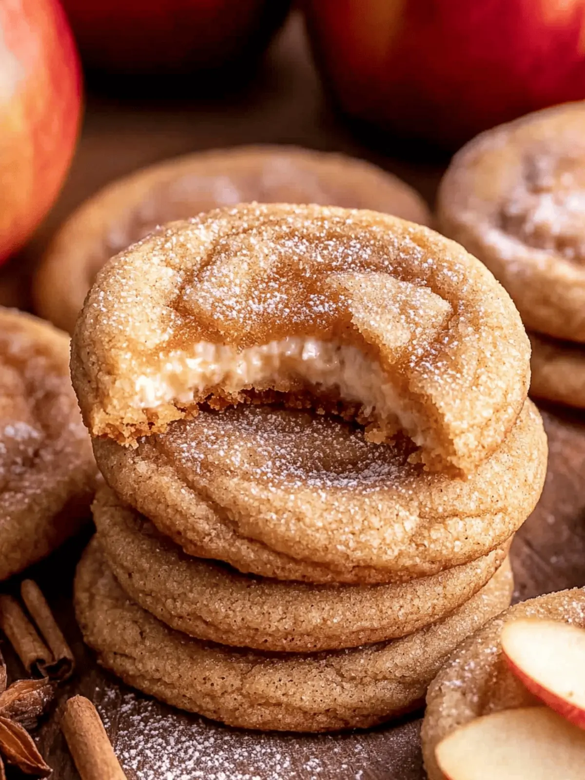 Apple Cider Cheesecake Cookies
