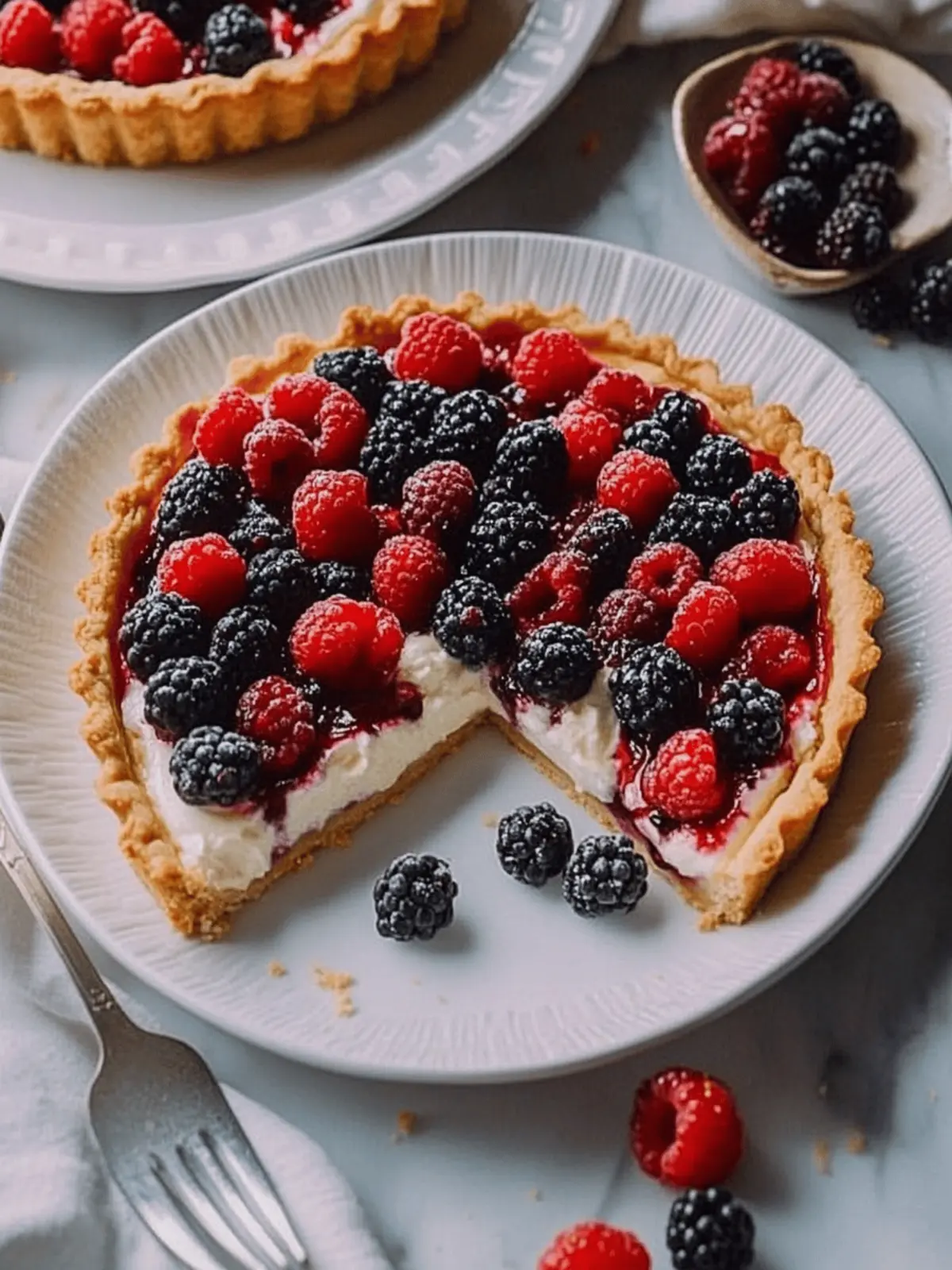 Berry Tart with Sweet Mascarpone