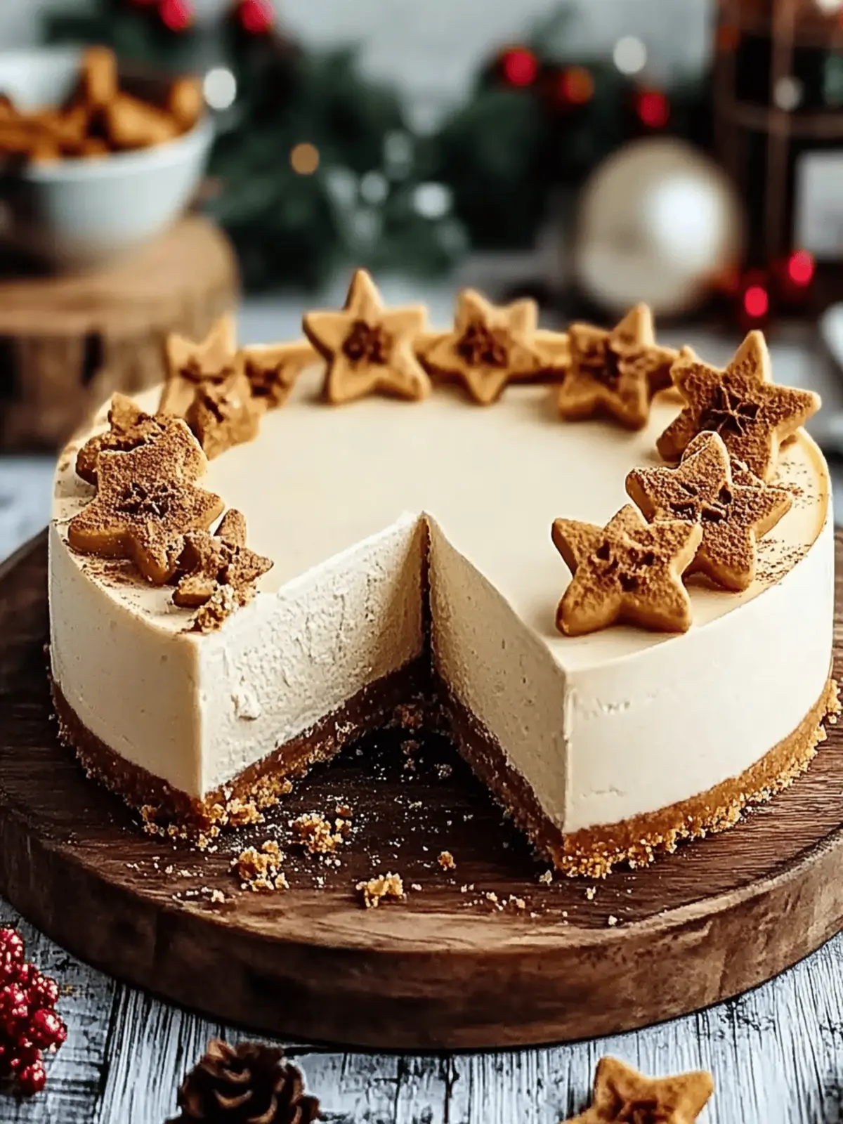 Creamy Gingerbread Cheesecake
