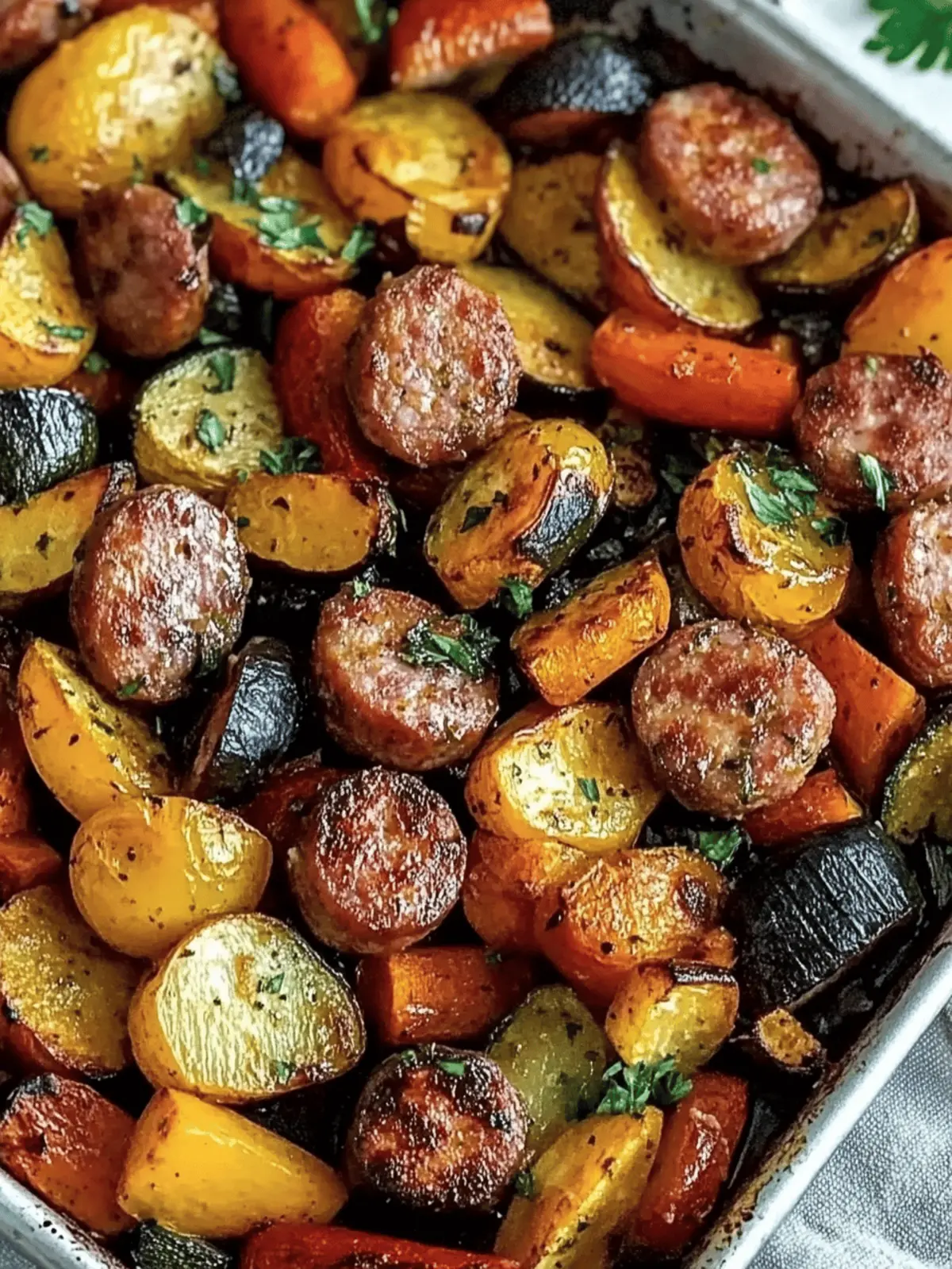 Sheet Pan Sausage & Veggies