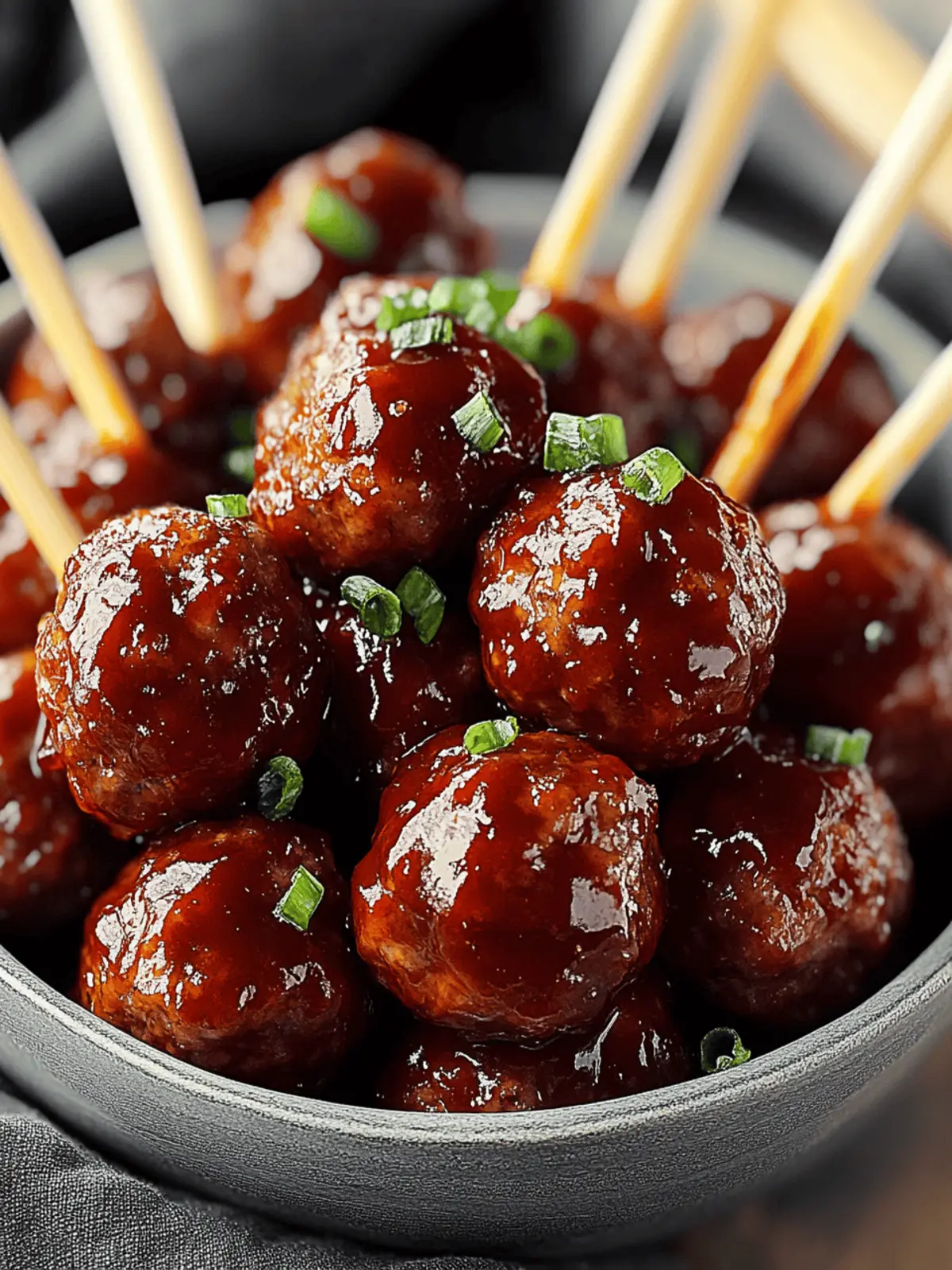 Bourbon BBQ Meatballs
