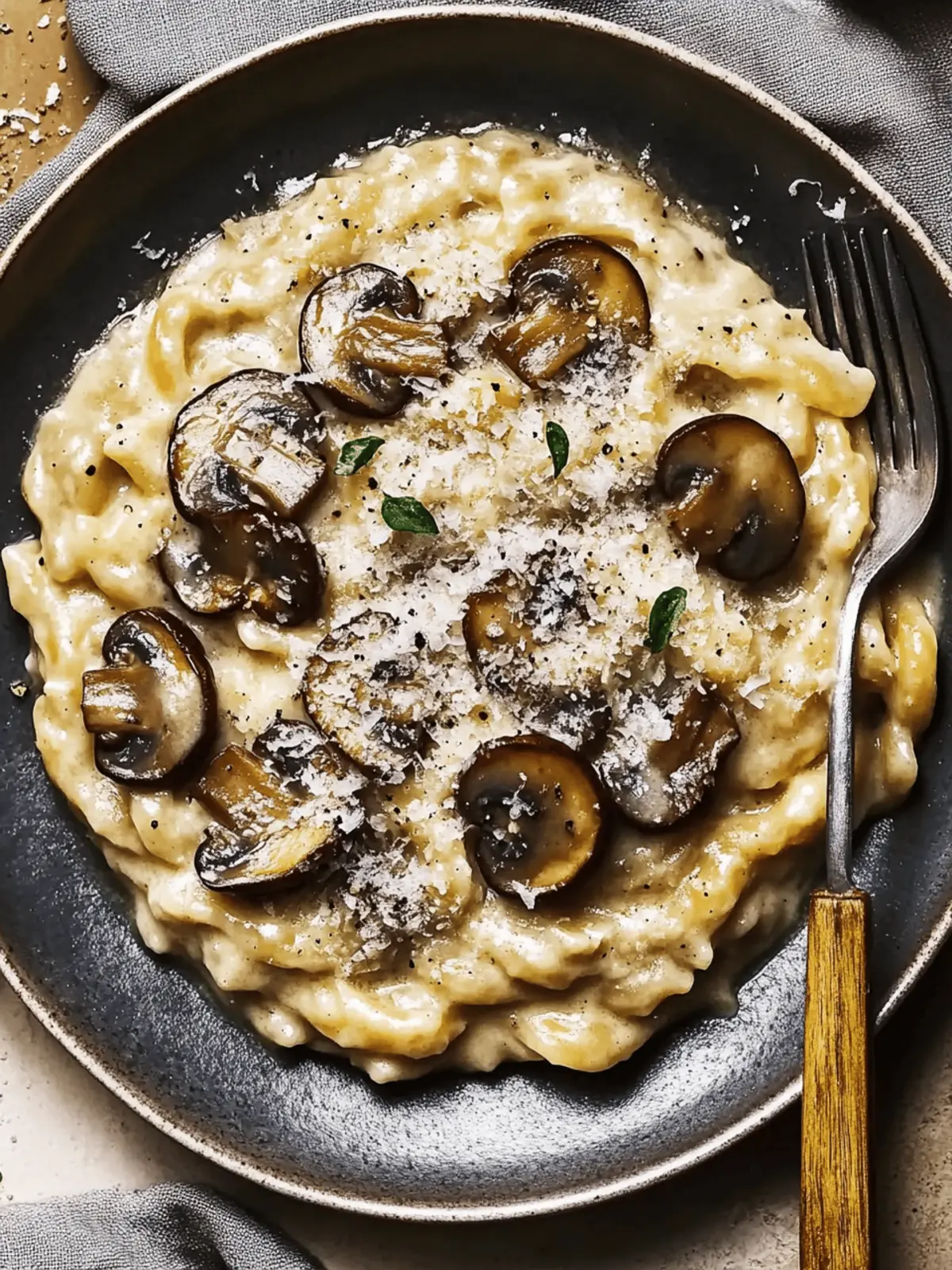 Creamy Mushroom Pastina