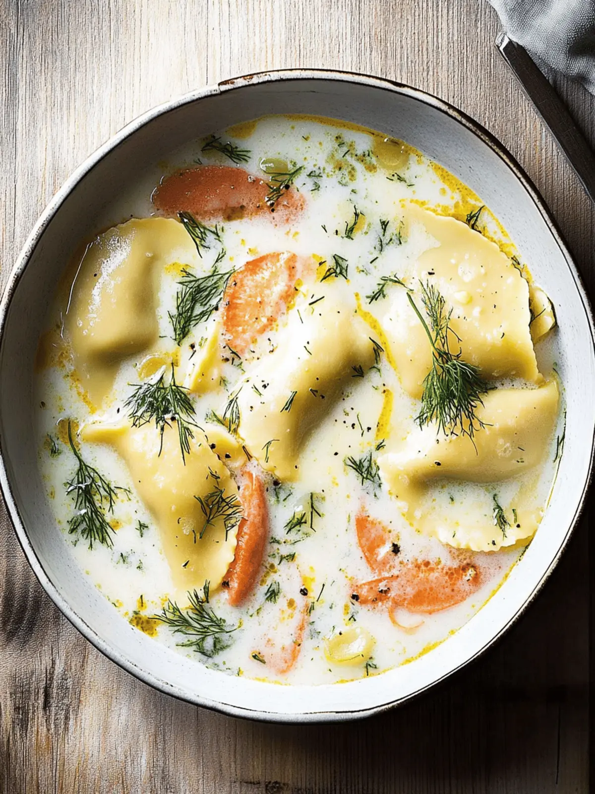 Pierogi Dill Soup