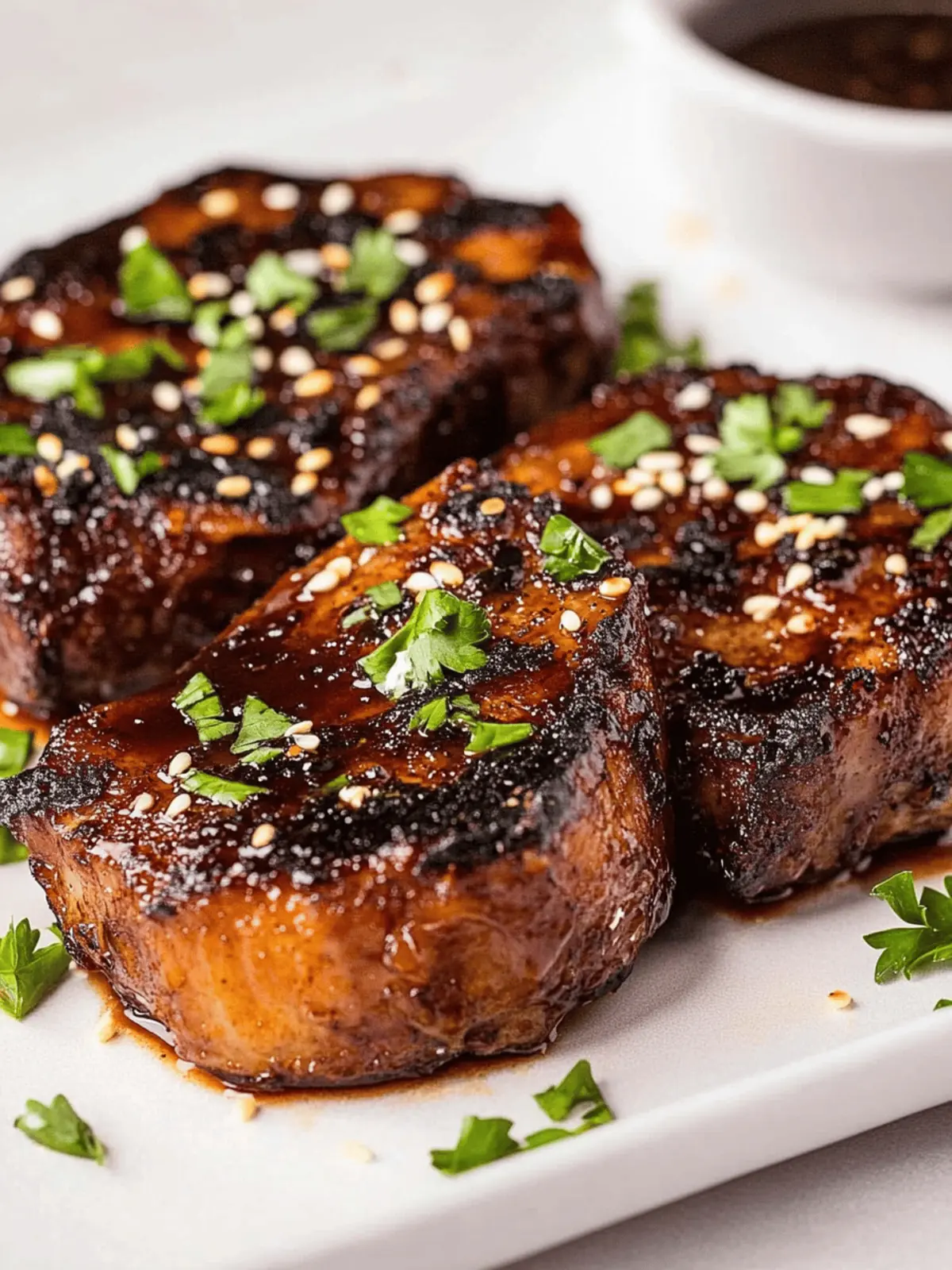 Slow Cooker Honey Sriracha Pork Chops