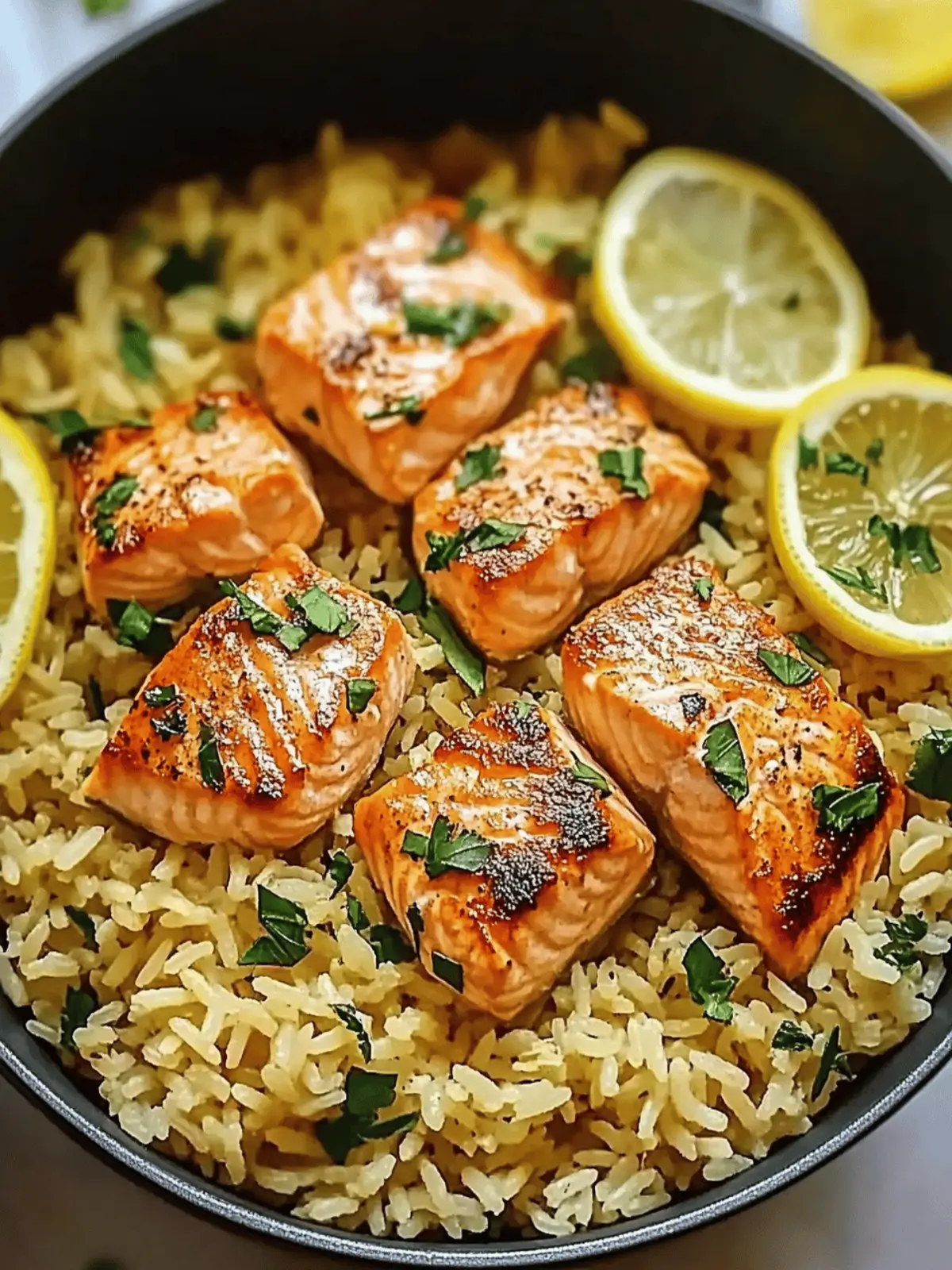 Healthy One Pot Salmon and Rice