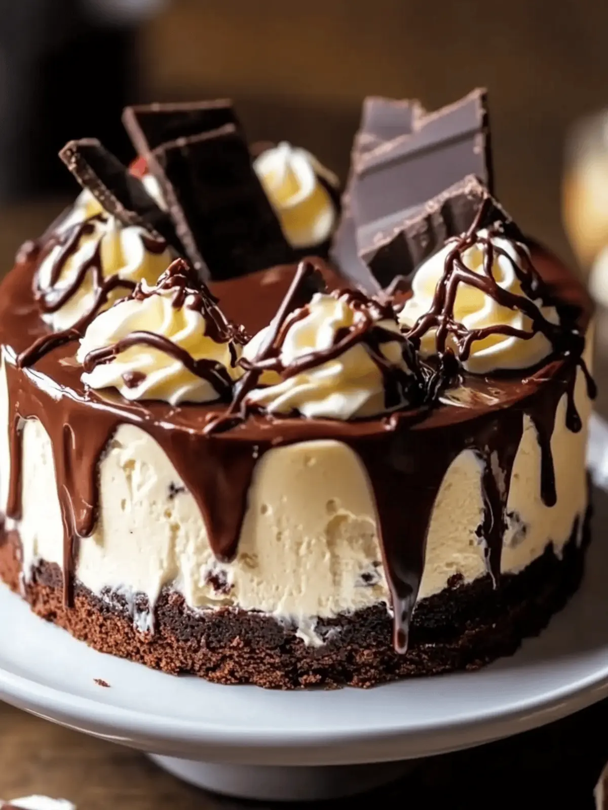 Hot Fudge Sundae Brownie Cheesecake