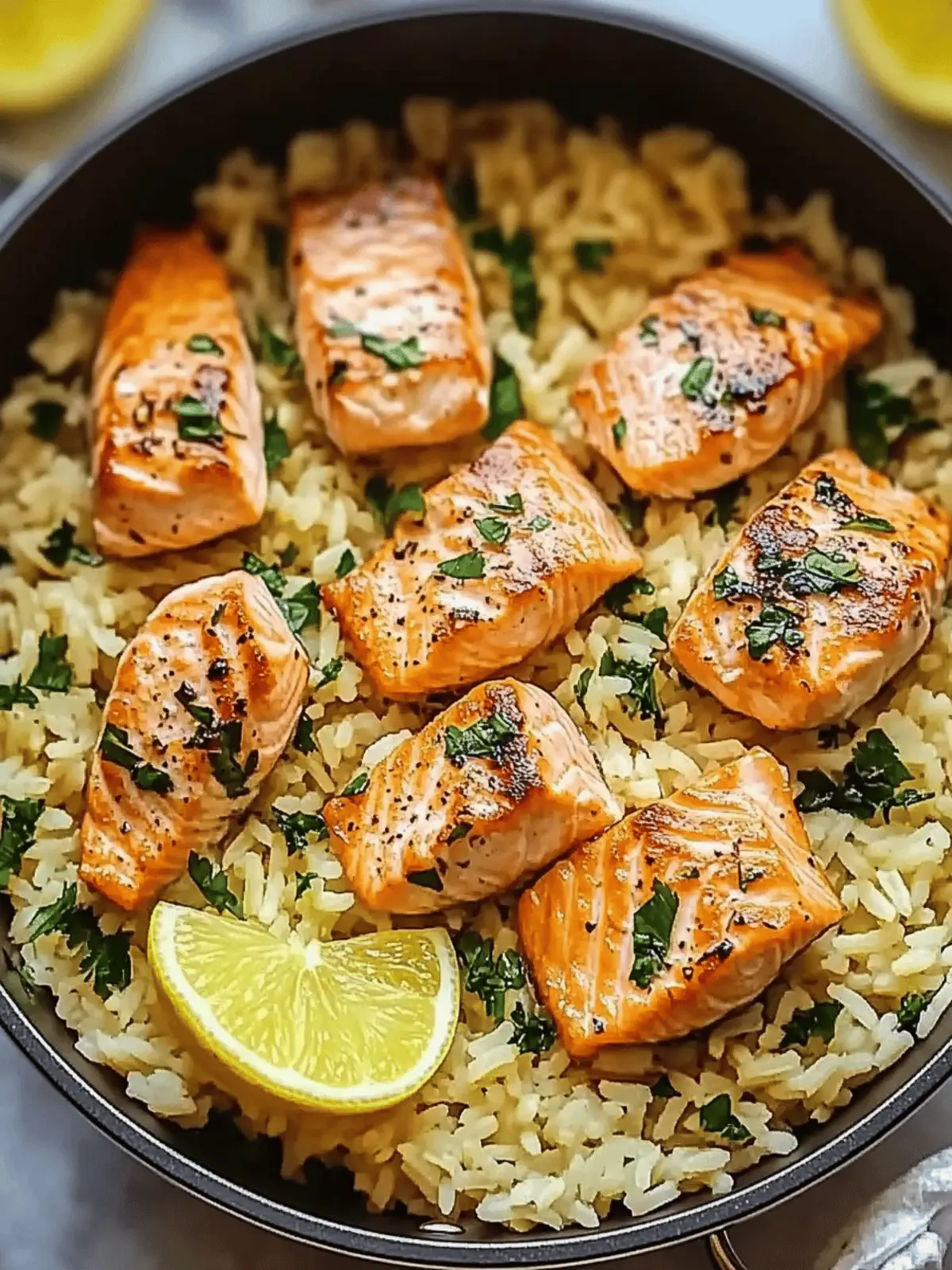 Healthy One Pot Salmon and Rice