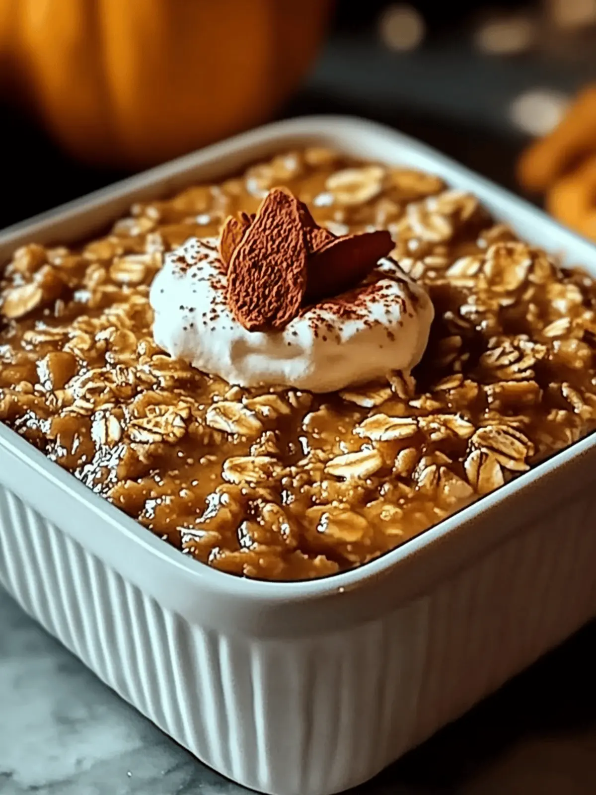Pumpkin Baked Oatmeal
