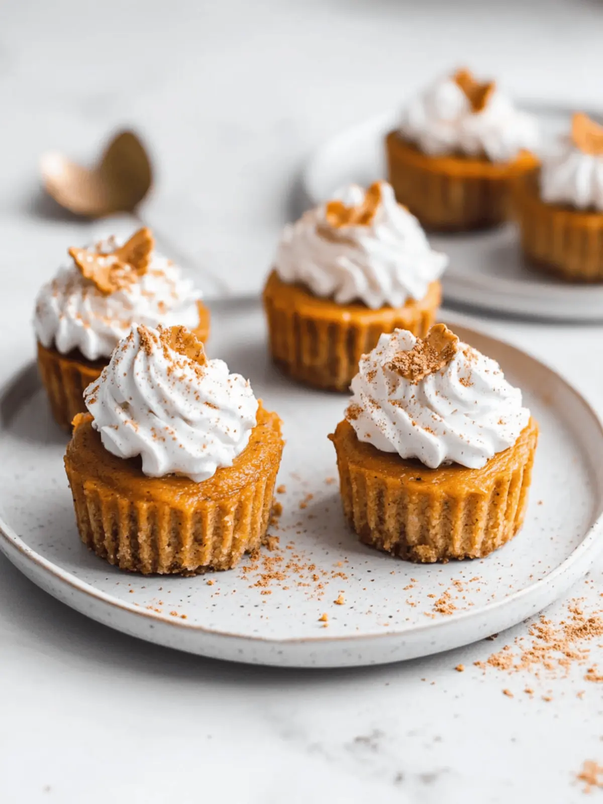 Pumpkin Pie Protein Cheesecakes