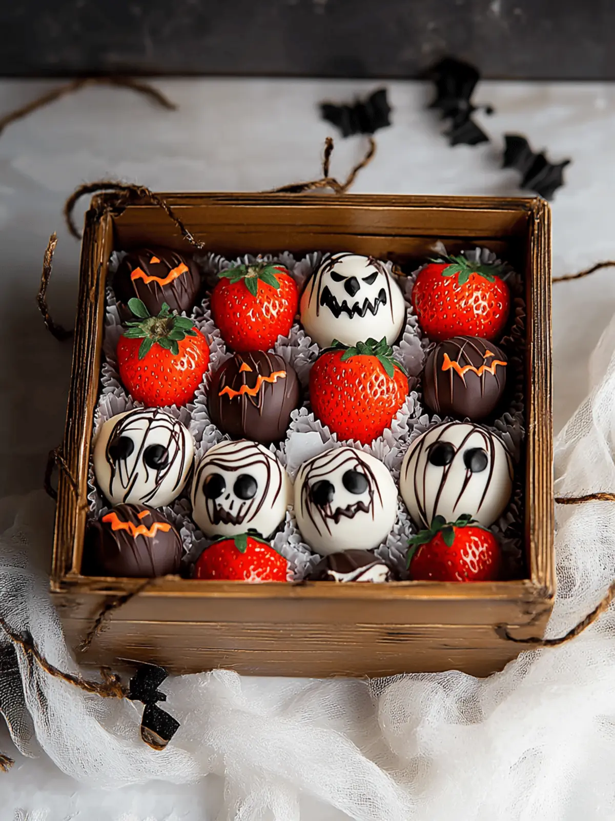 Halloween Chocolate Covered Strawberries