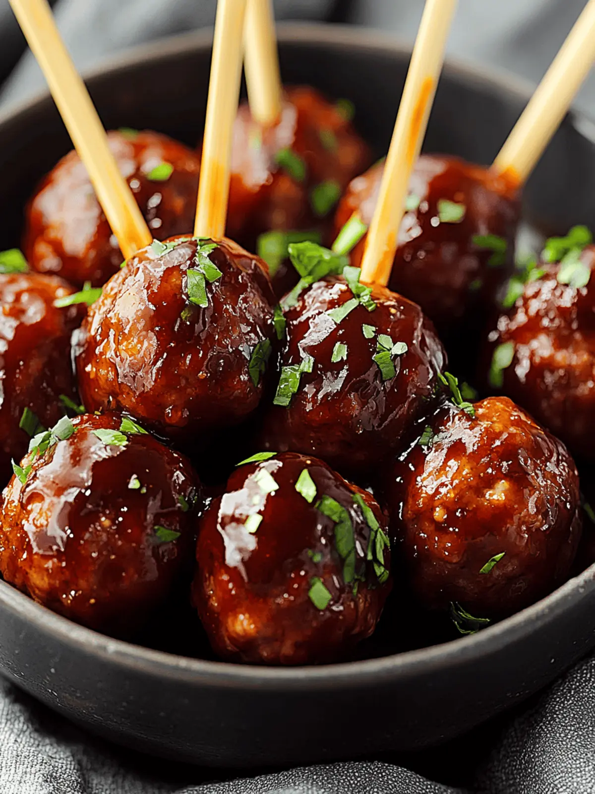 Bourbon BBQ Meatballs