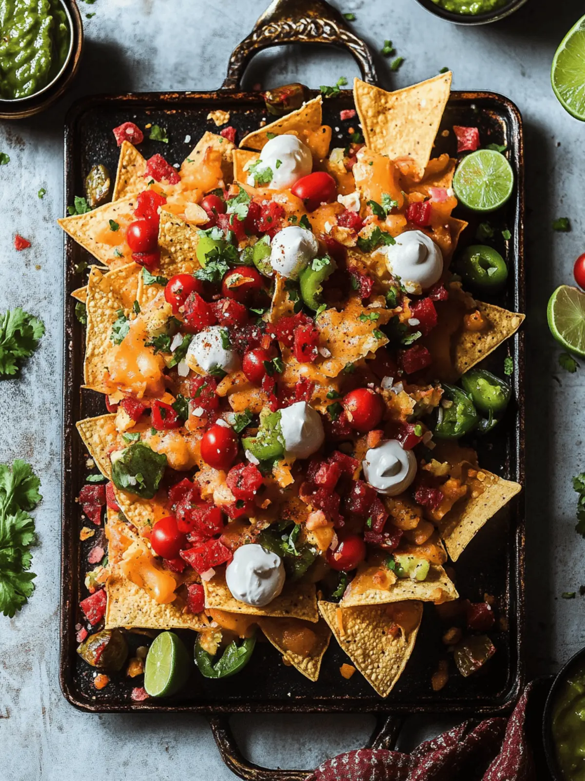 Indian Cheesy Nachos Chaat