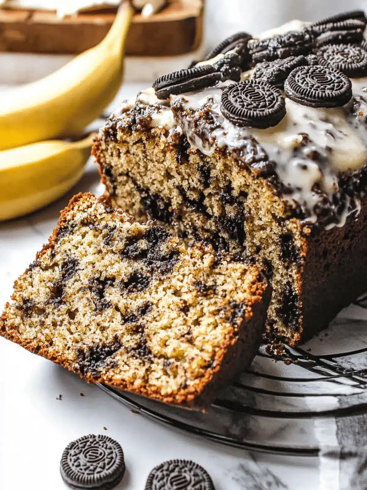 Oreo Banana Bread