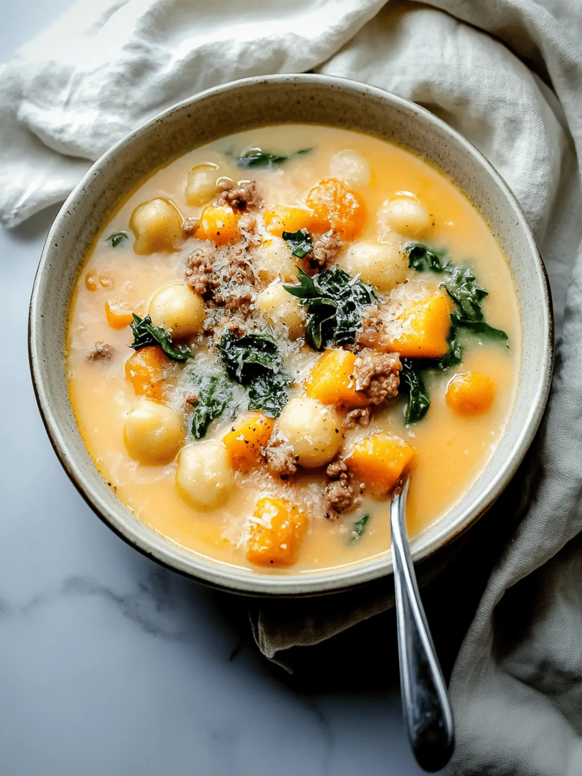 Butternut Squash Gnocchi Soup