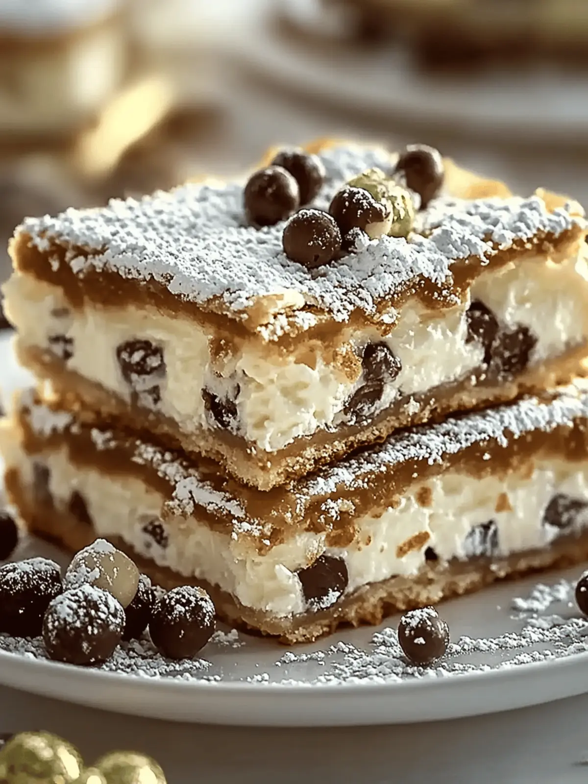 Classic Cannoli Squares