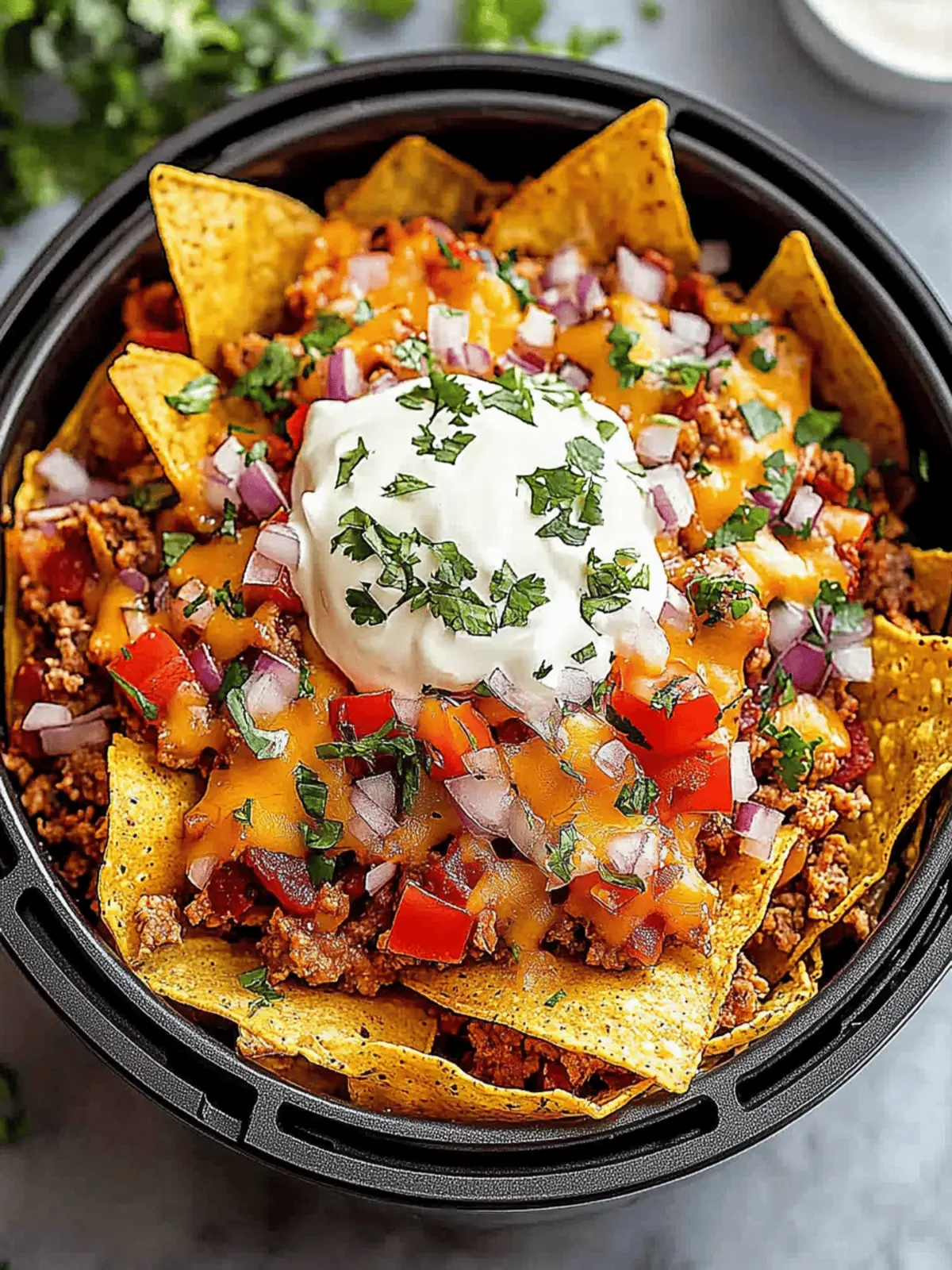 Air Fryer Nachos