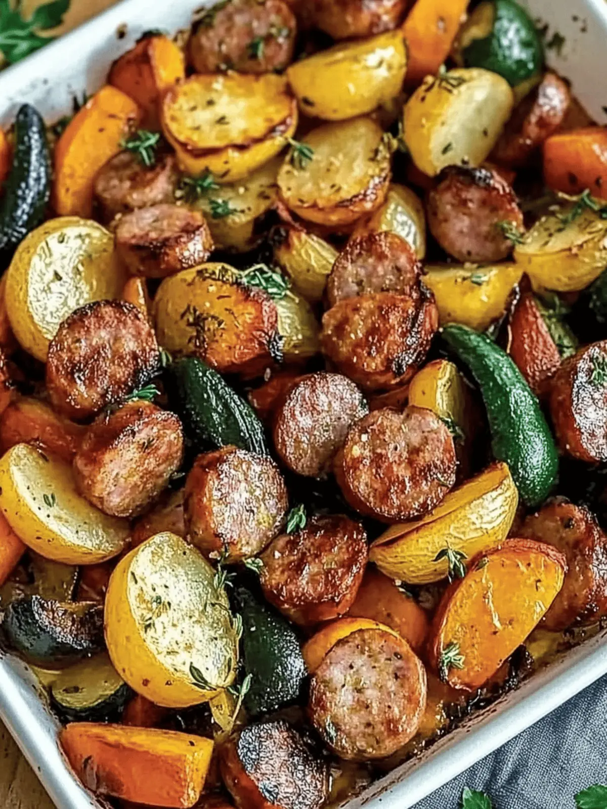 Sheet Pan Sausage & Veggies