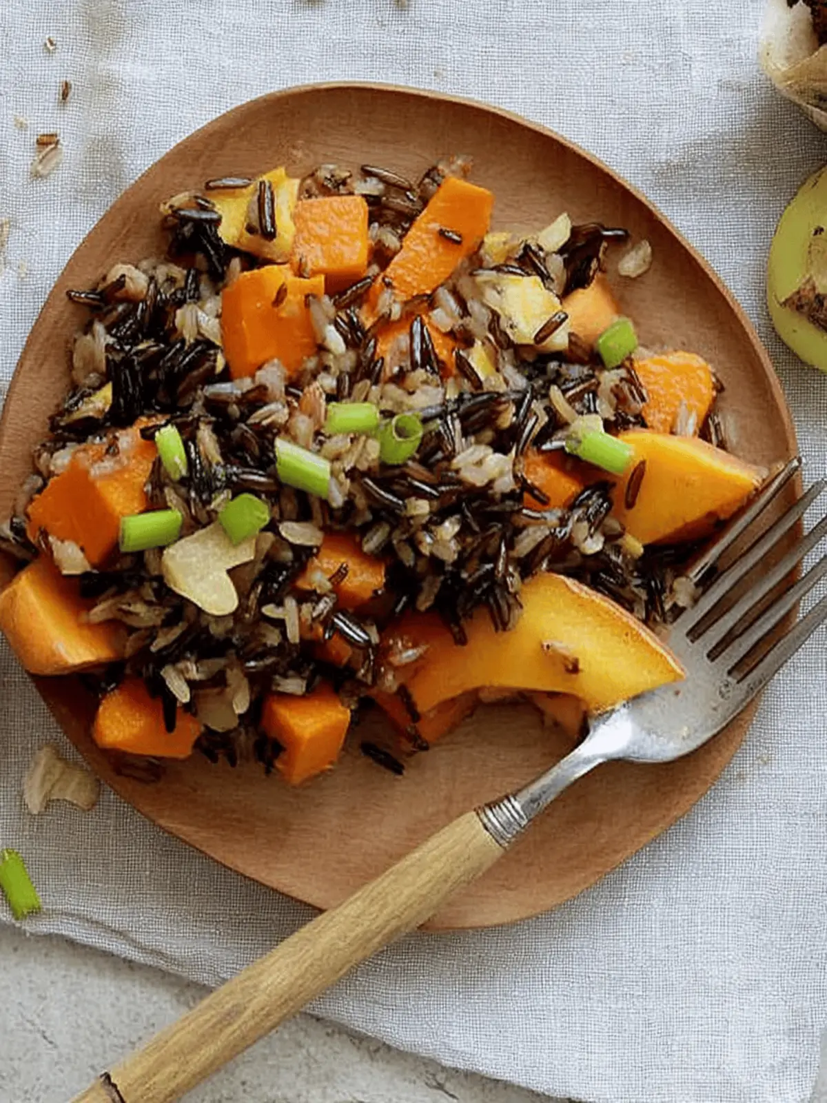 wild rice sauté with sweet potato