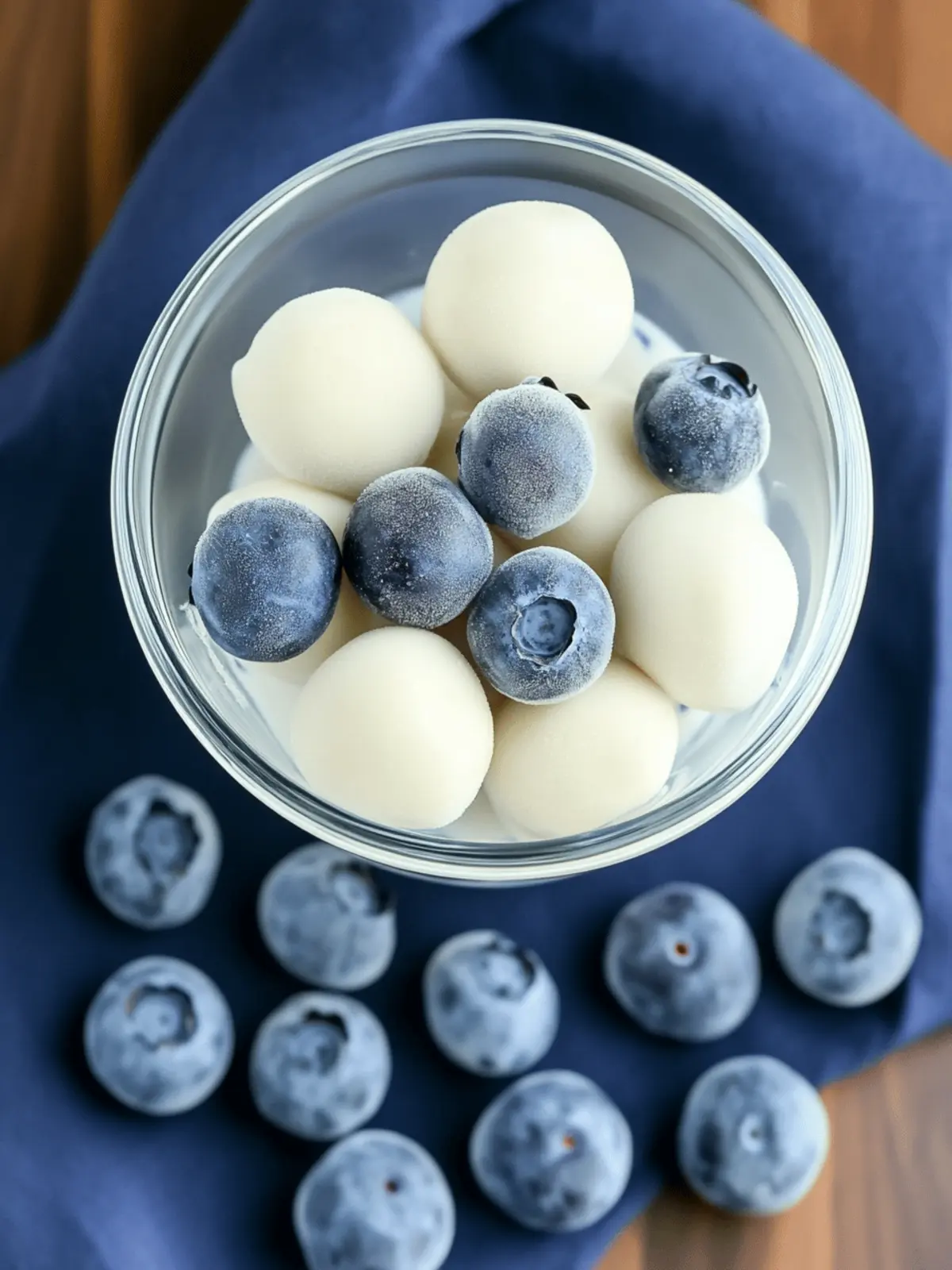 Frozen Greek Yogurt Blueberry Bites