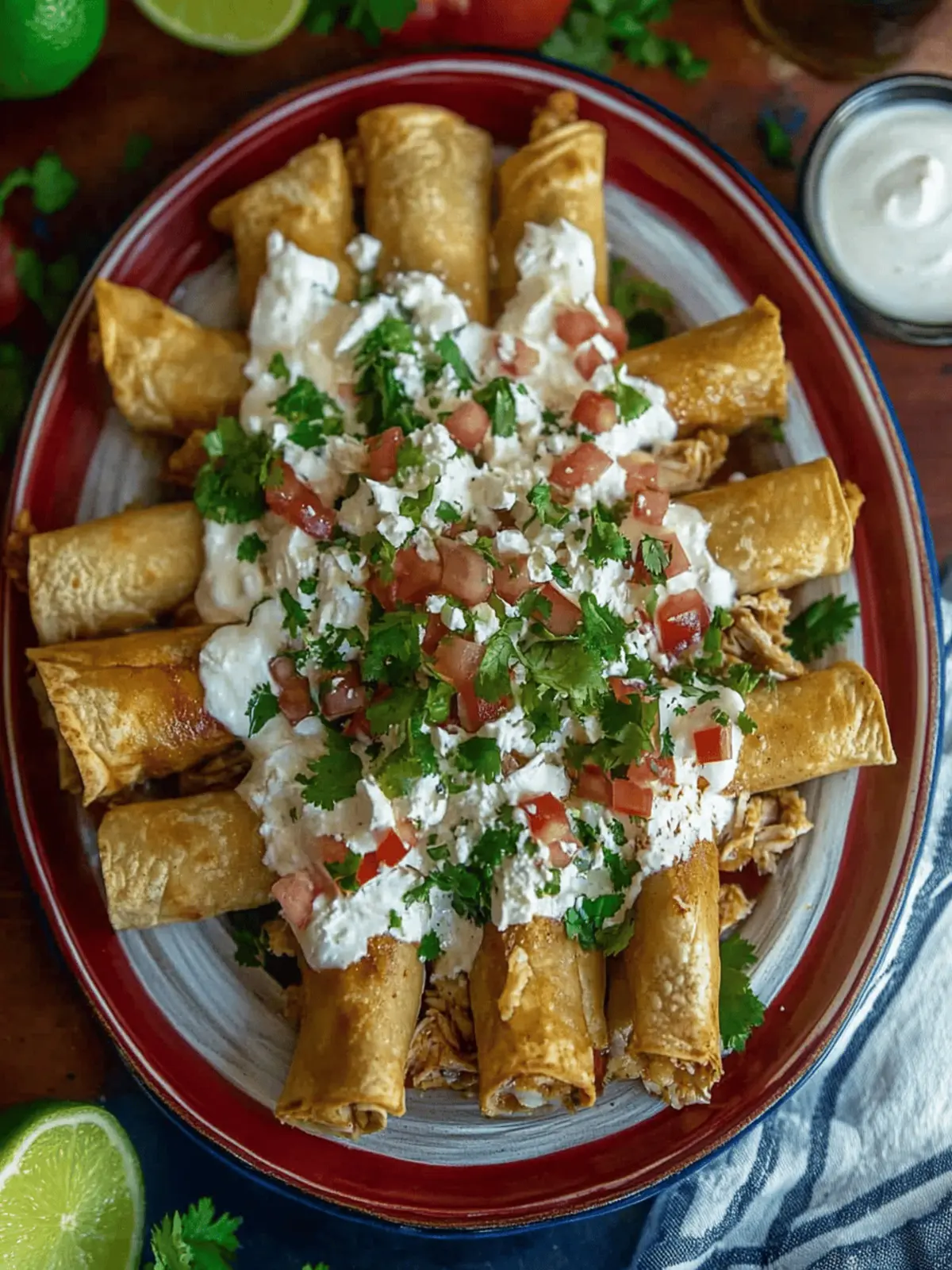 Chicken Flautas Mexicanas