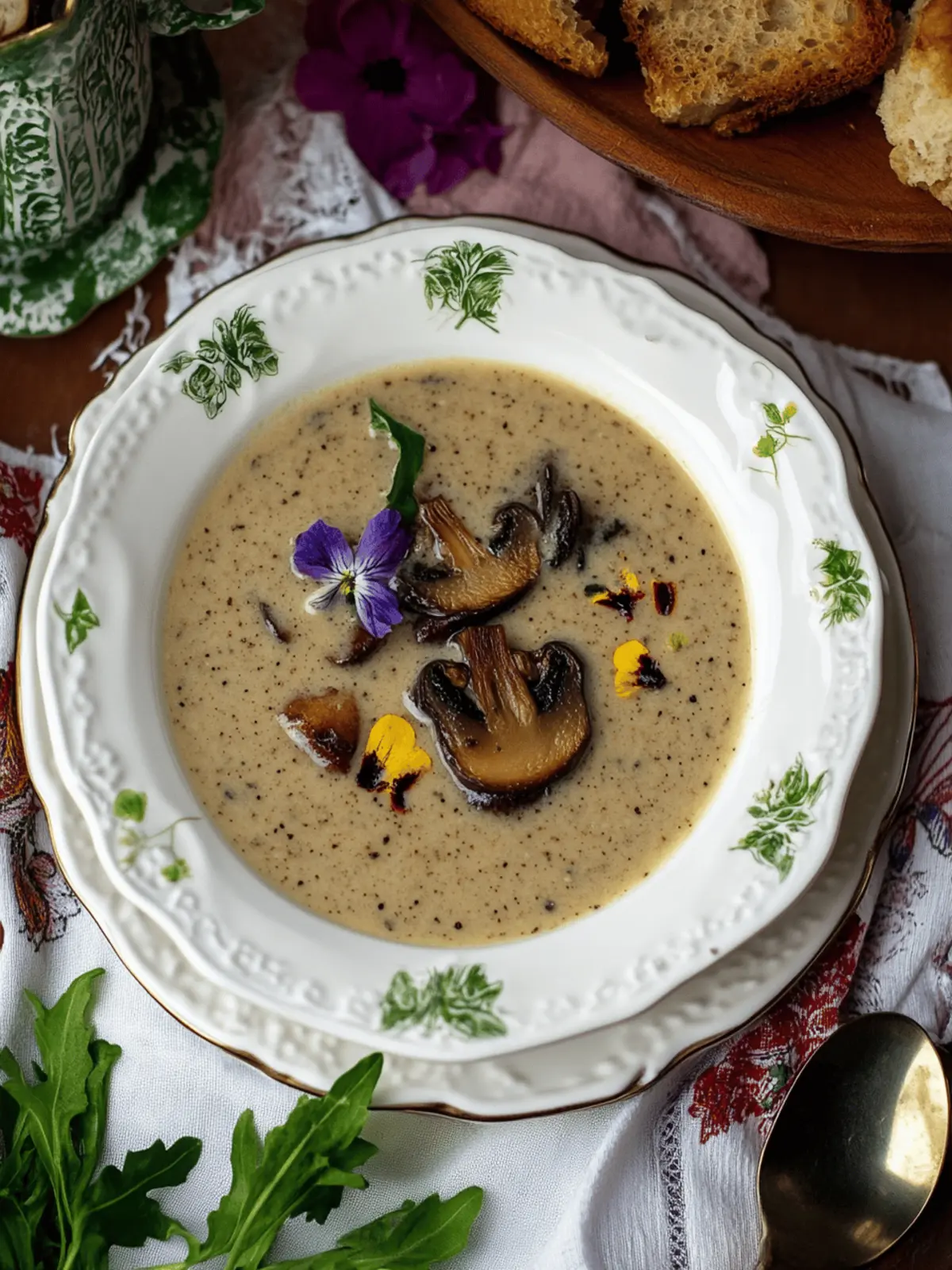 Wild Cream of Mushroom Soup