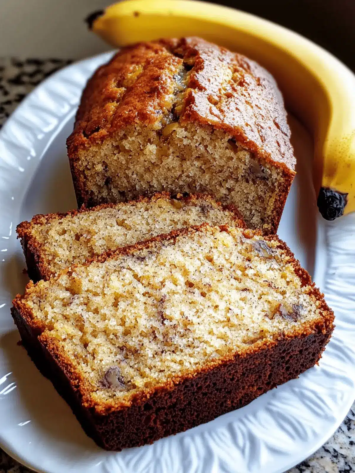 Moist Classic Baked Banana Bread