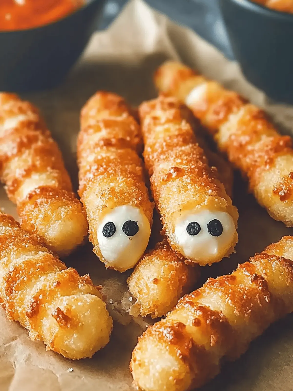 Mummy Mozzarella Sticks