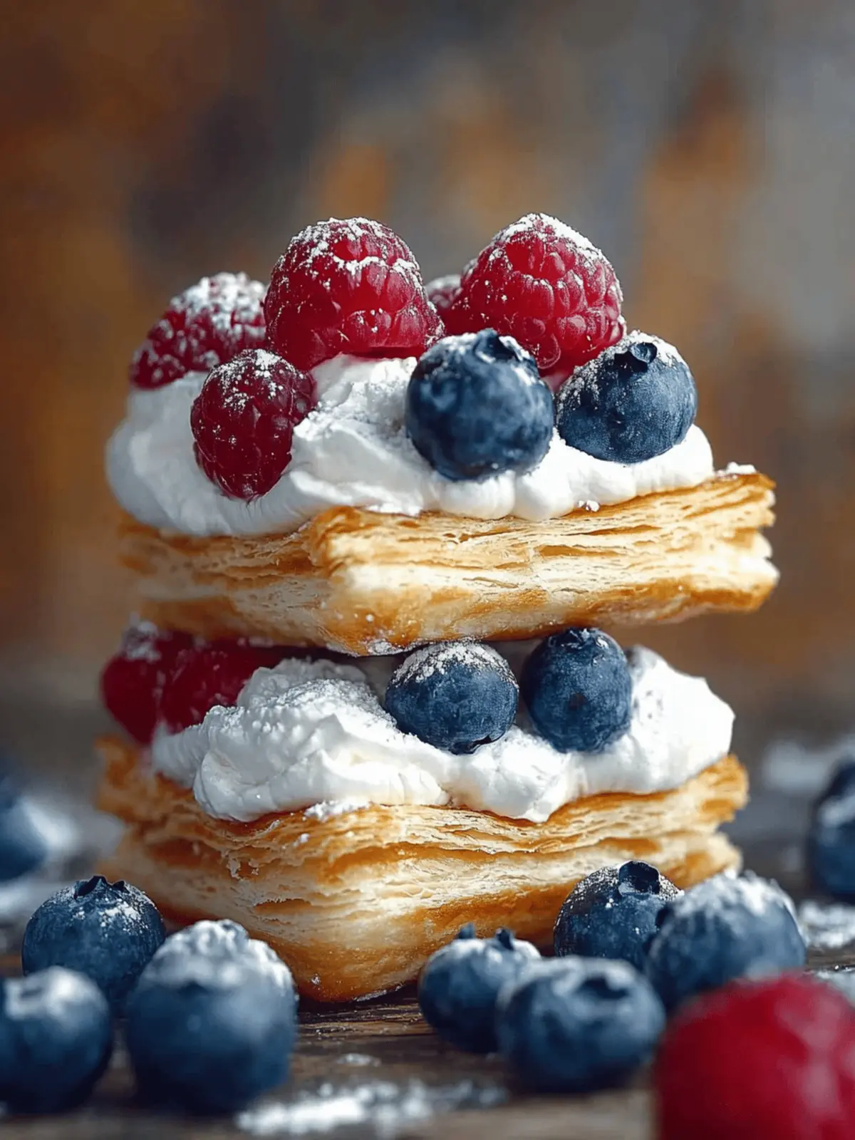 Patriotic Red, White and Blue Pastries