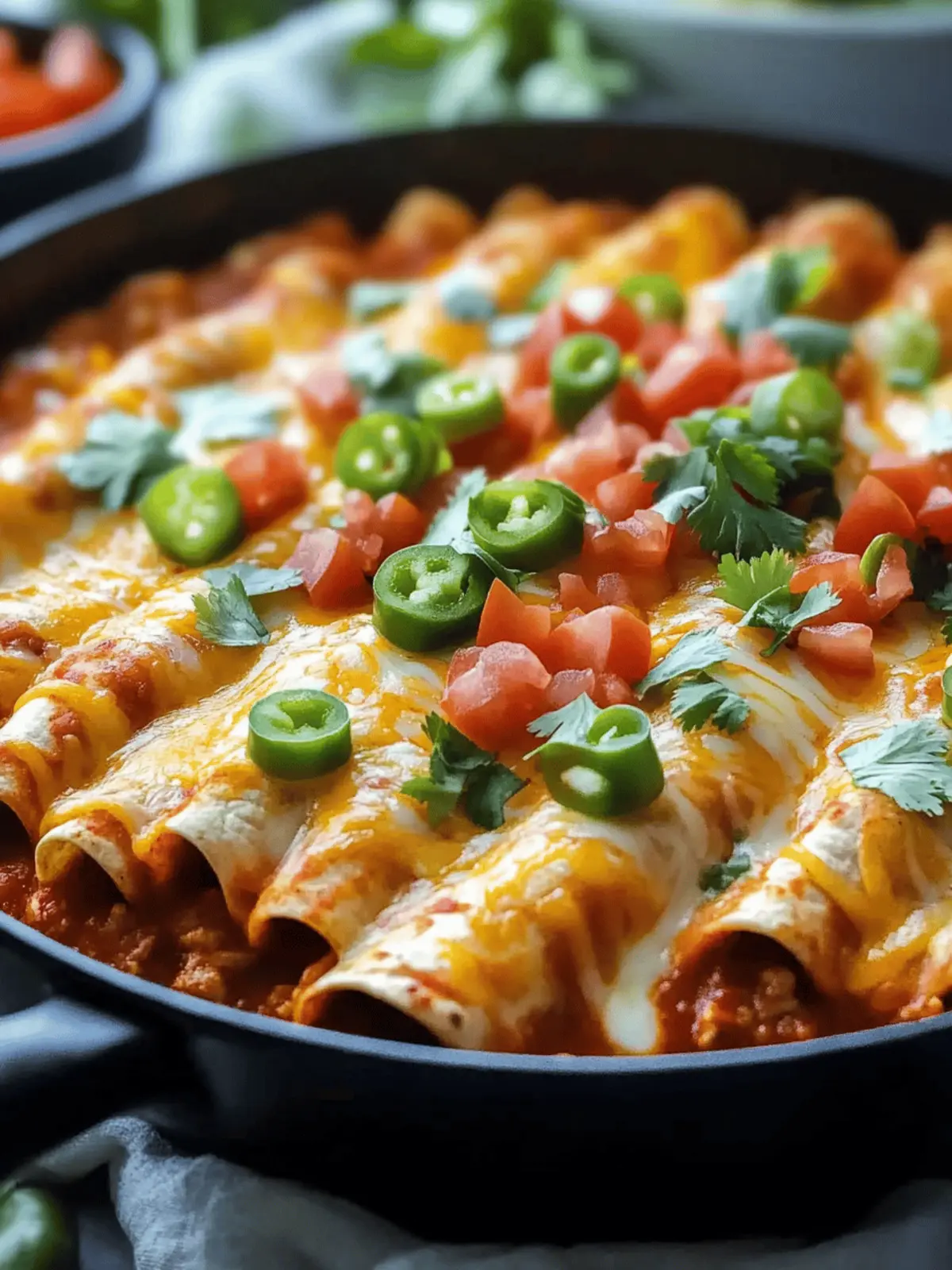 Turkey Enchiladas Skillet