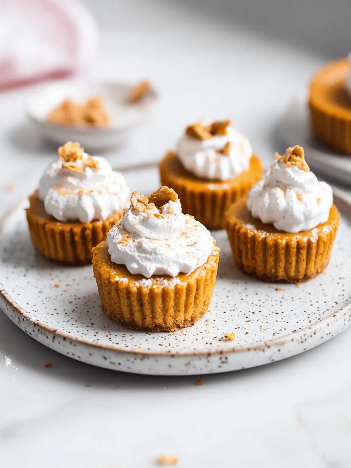 Pumpkin Pie Protein Cheesecakes