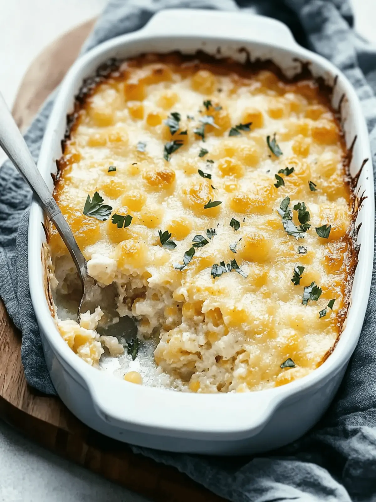 Cheesy Hominy Casserole
